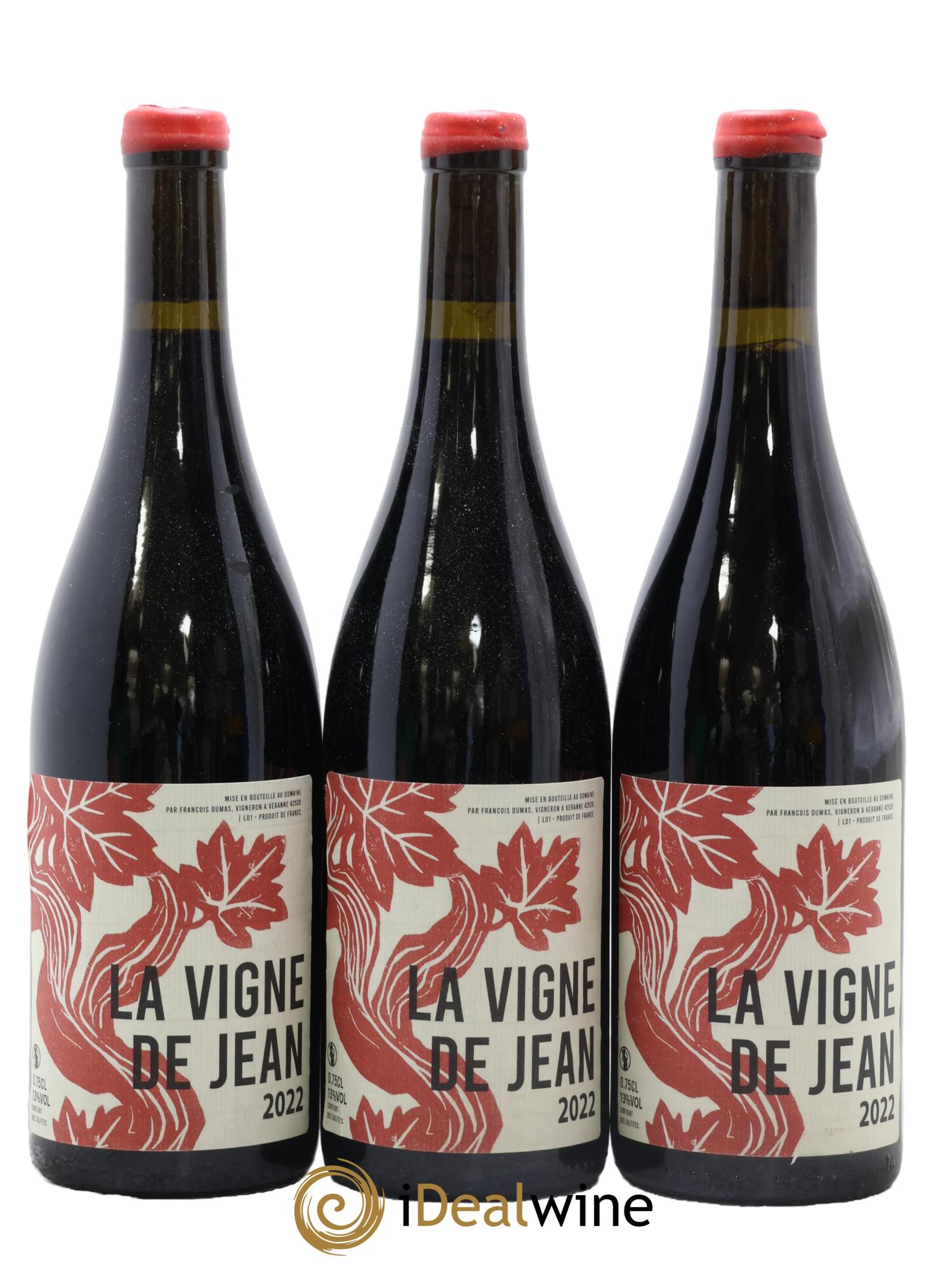 Vin de France La Vigne de Jean François Dumas 2022 - Lotto di 3 bottiglie - 0