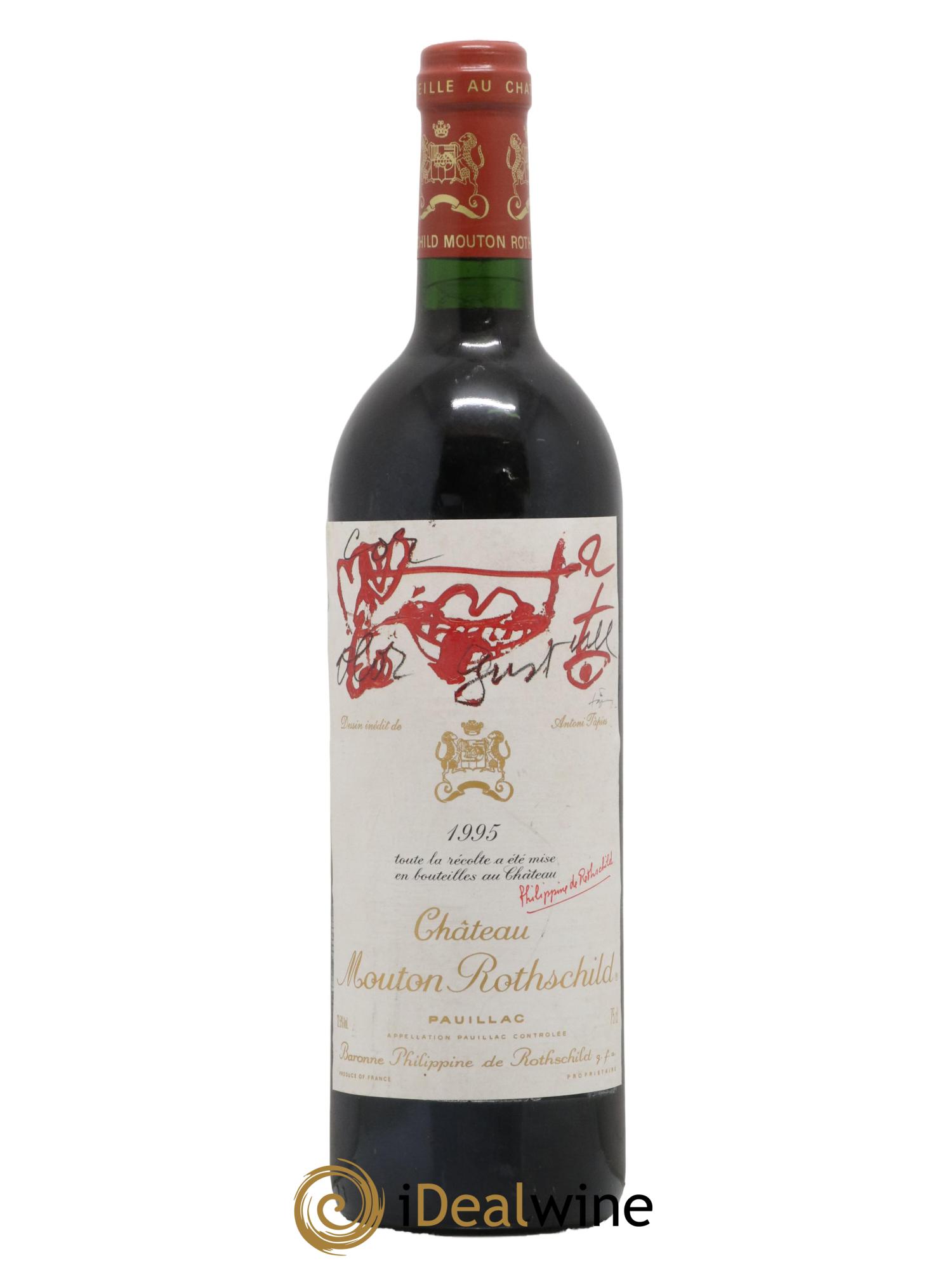 Château Mouton Rothschild 1er Grand Cru Classé 1995 - Lot de 1 bouteille - 0