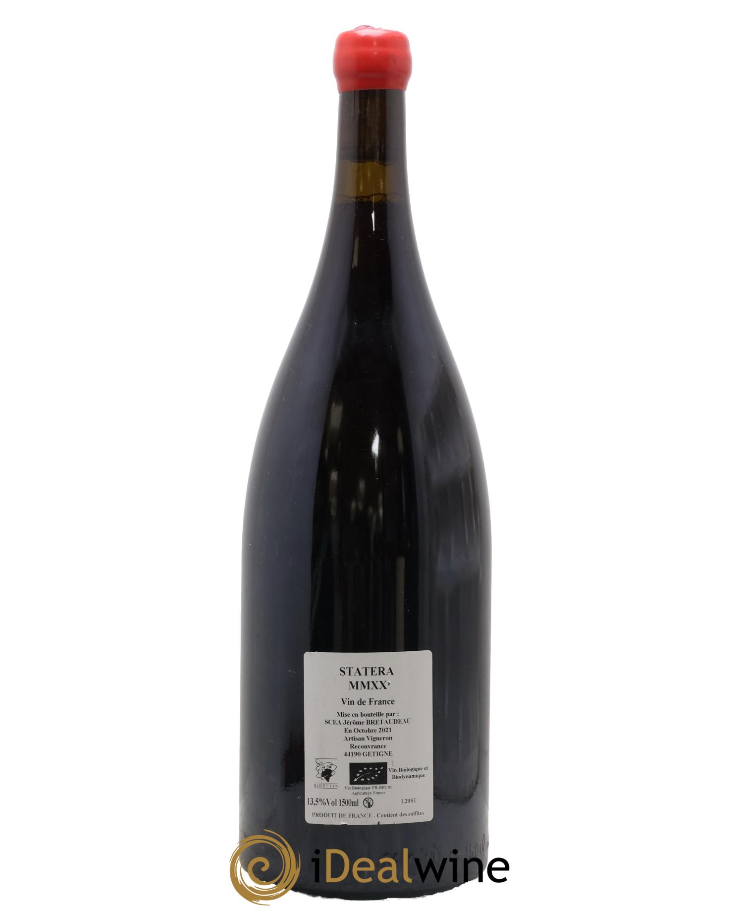 Vin de France Statera Jérôme Bretaudeau - Domaine de Bellevue 2020 - Lot de 1 magnum - 1