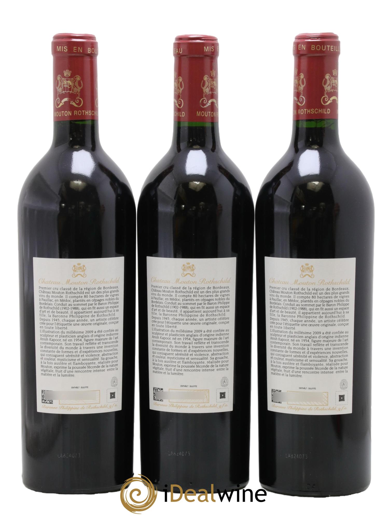 Château Mouton Rothschild 1er Grand Cru Classé 2009 - Lot of 12 bottles - 4