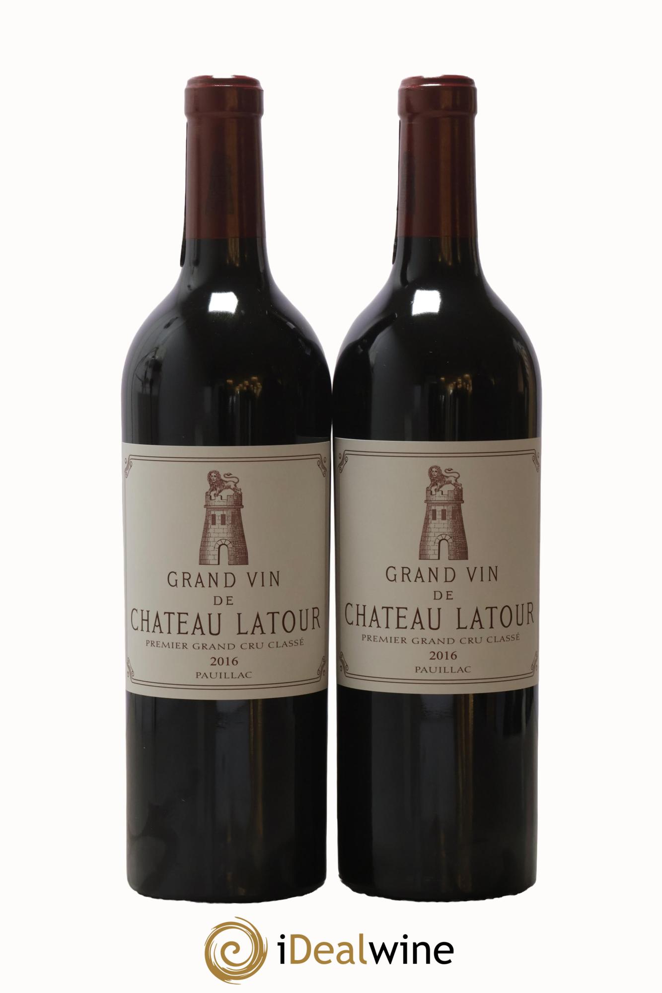 Château Latour 1er Grand Cru Classé 2016 - Lot de 2 bouteilles - 0