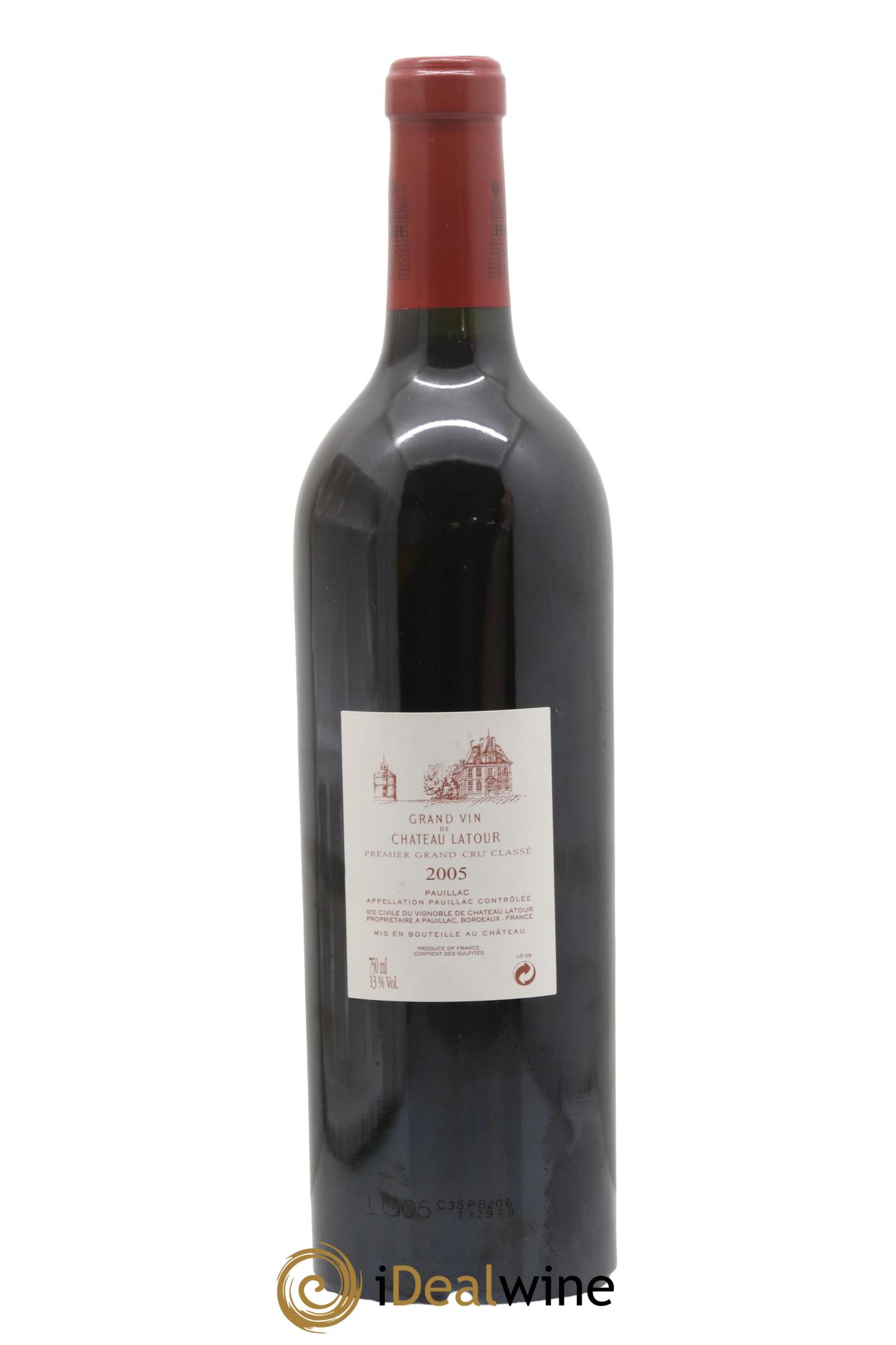 Château Latour 1er Grand Cru Classé 2005 - Lot de 1 bouteille - 1