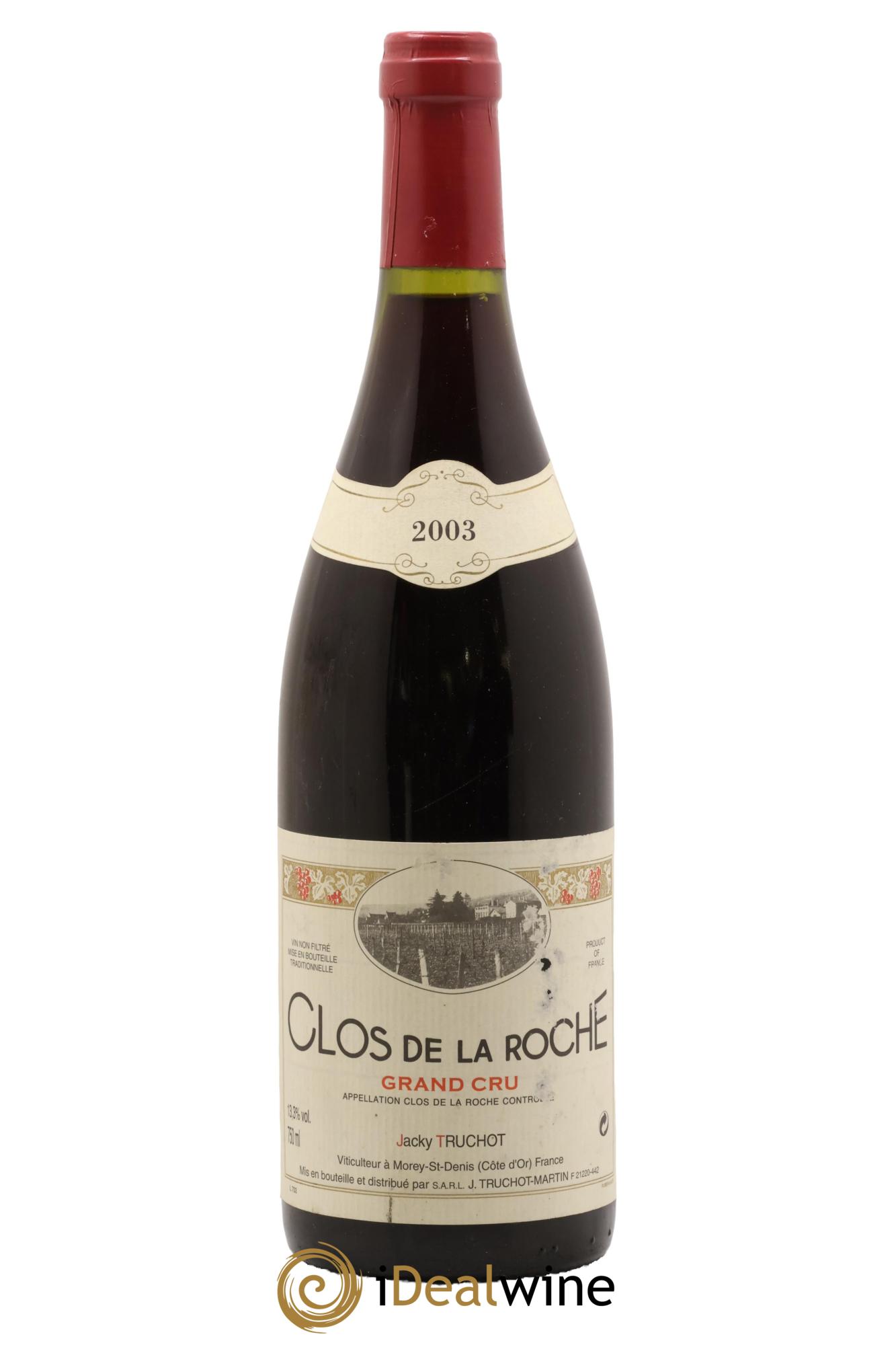 Clos de la Roche Grand Cru Jacky Truchot 2003 - Lot of 1 bottle - 0