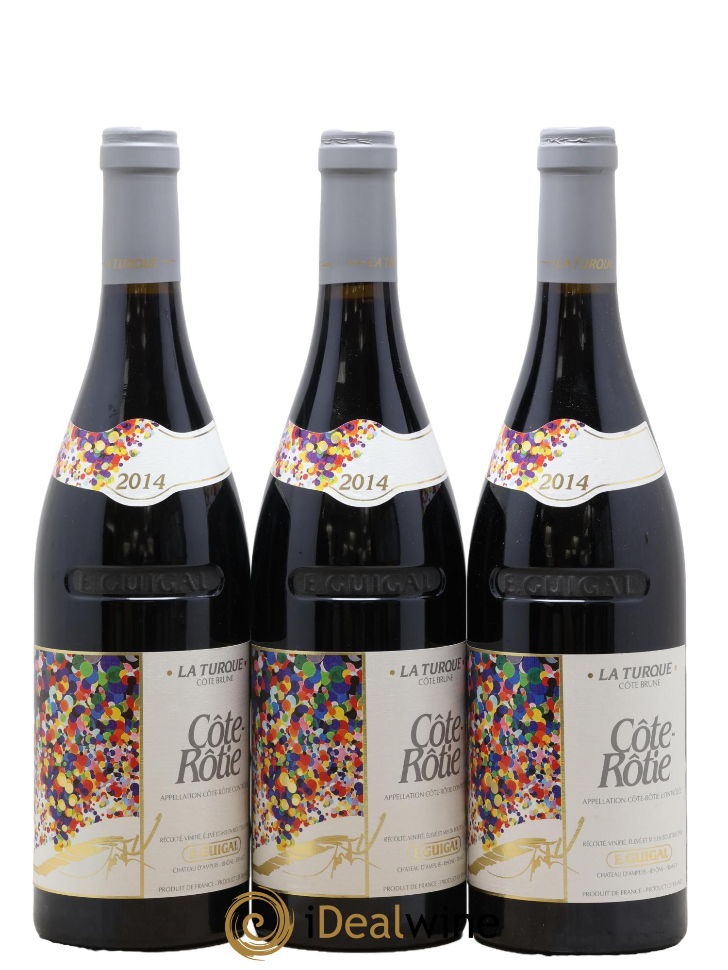 Côte-Rôtie La Turque Guigal 2014 - Lot de 3 bouteilles - 0