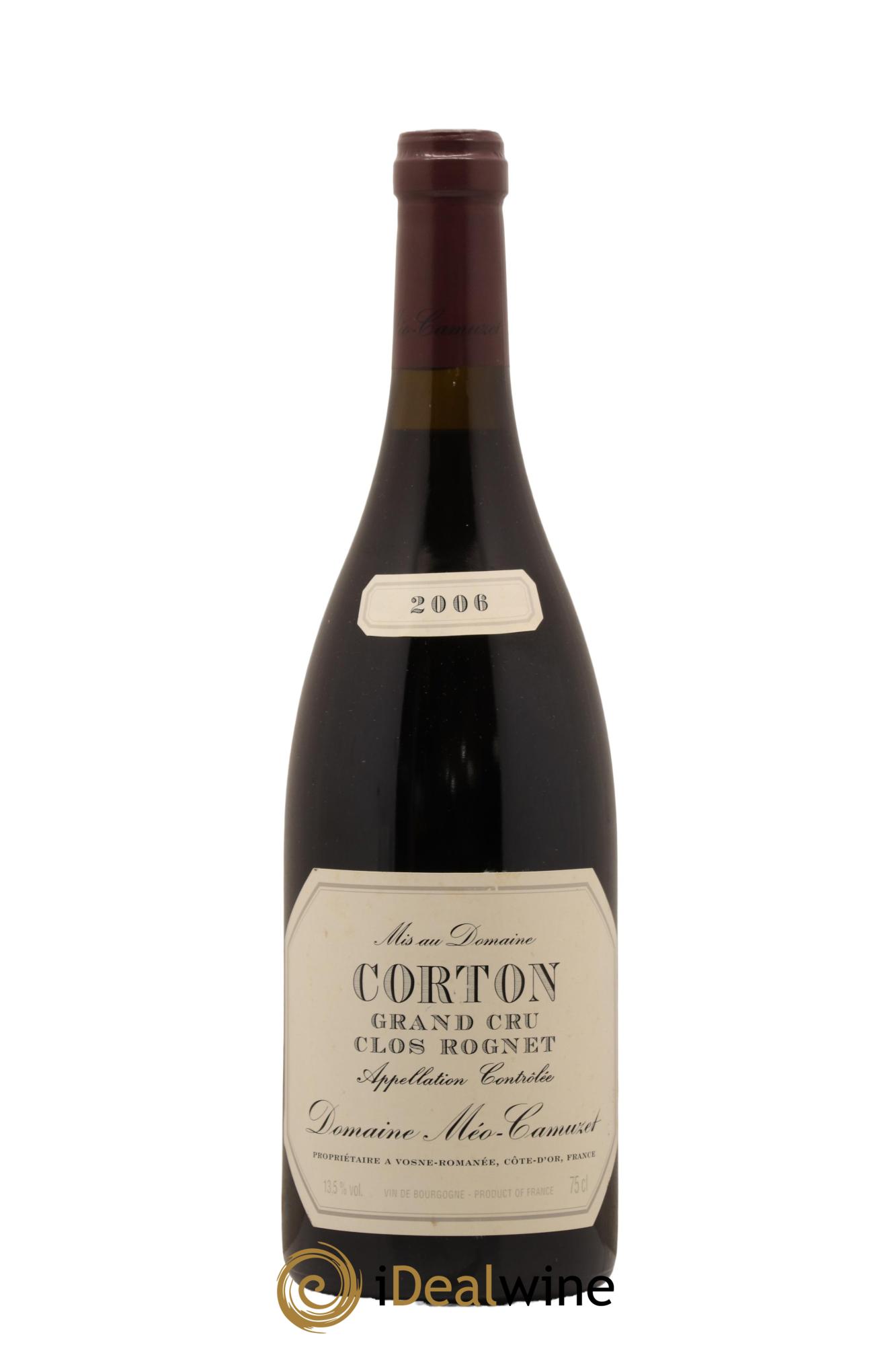 Corton Grand Cru Clos Rognet Méo-Camuzet (Domaine) 2006 - Lot de 1 bouteille - 0