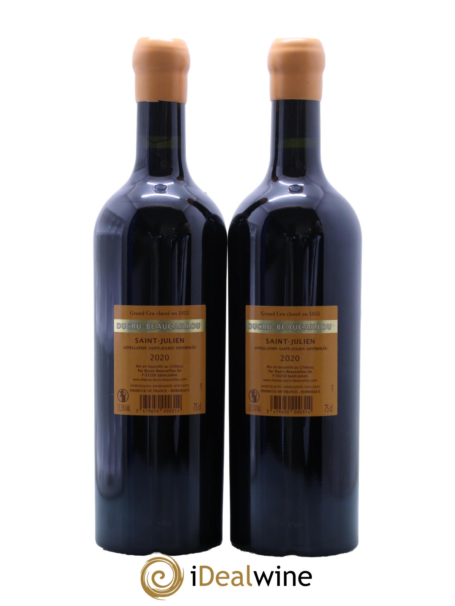 Château Ducru Beaucaillou 2ème Grand Cru Classé 2020 - Posten von 2 Flaschen - 1