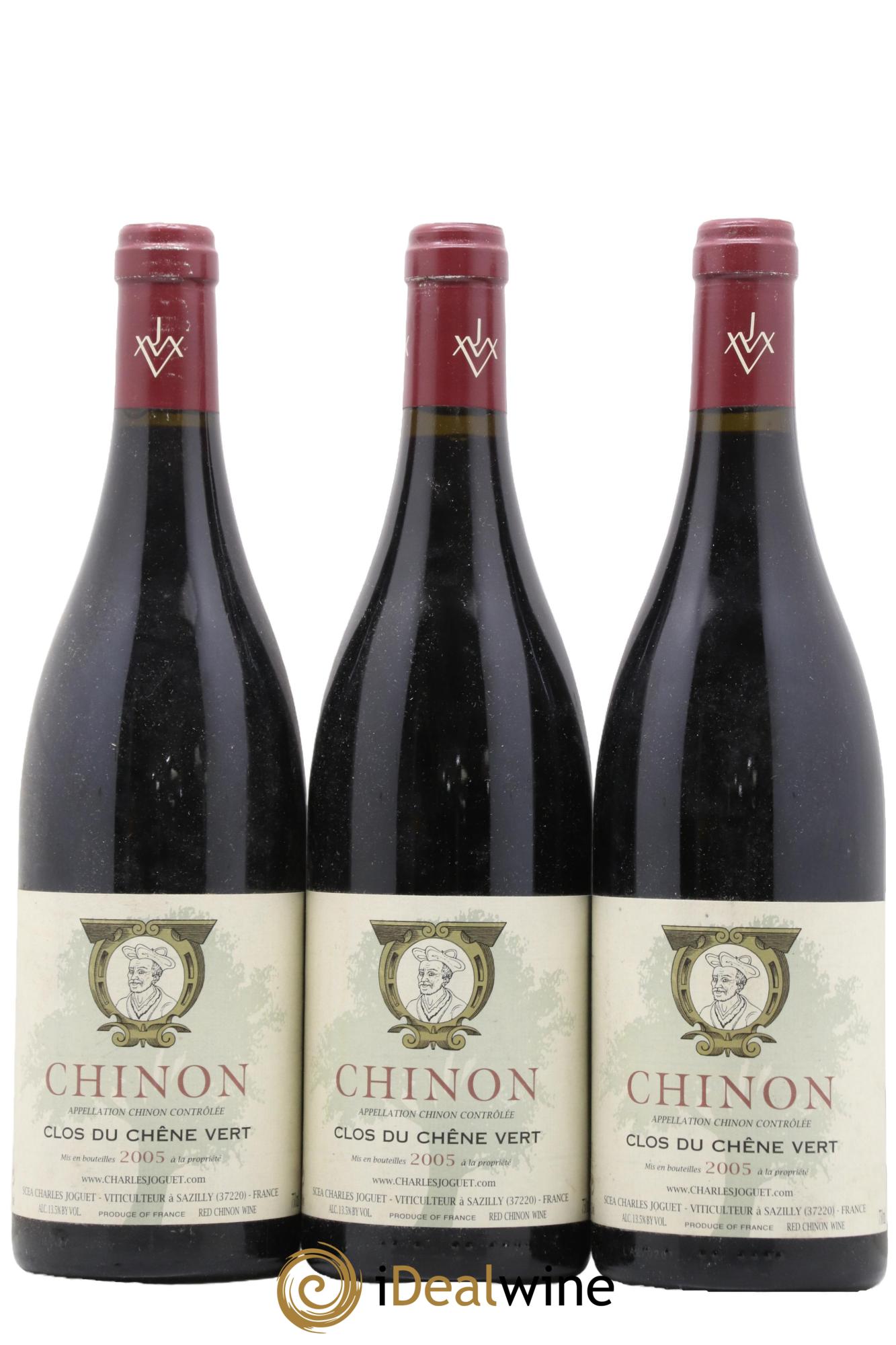 Chinon Clos du Chêne Vert Charles Joguet 2005 - Lot de 3 bouteilles - 0