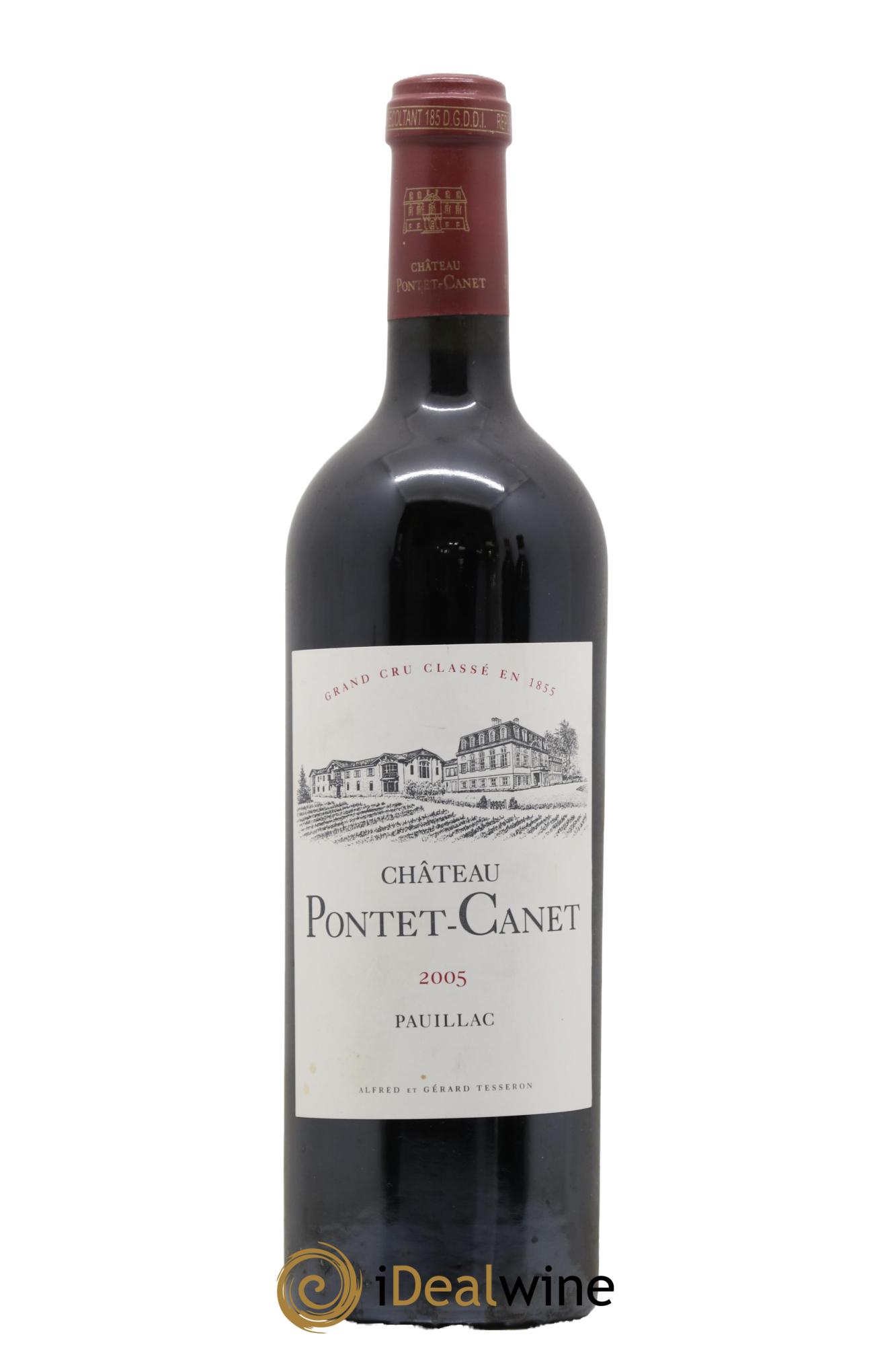 Château Pontet Canet 5ème Grand Cru Classé 2005 - Lot de 1 bouteille - 0