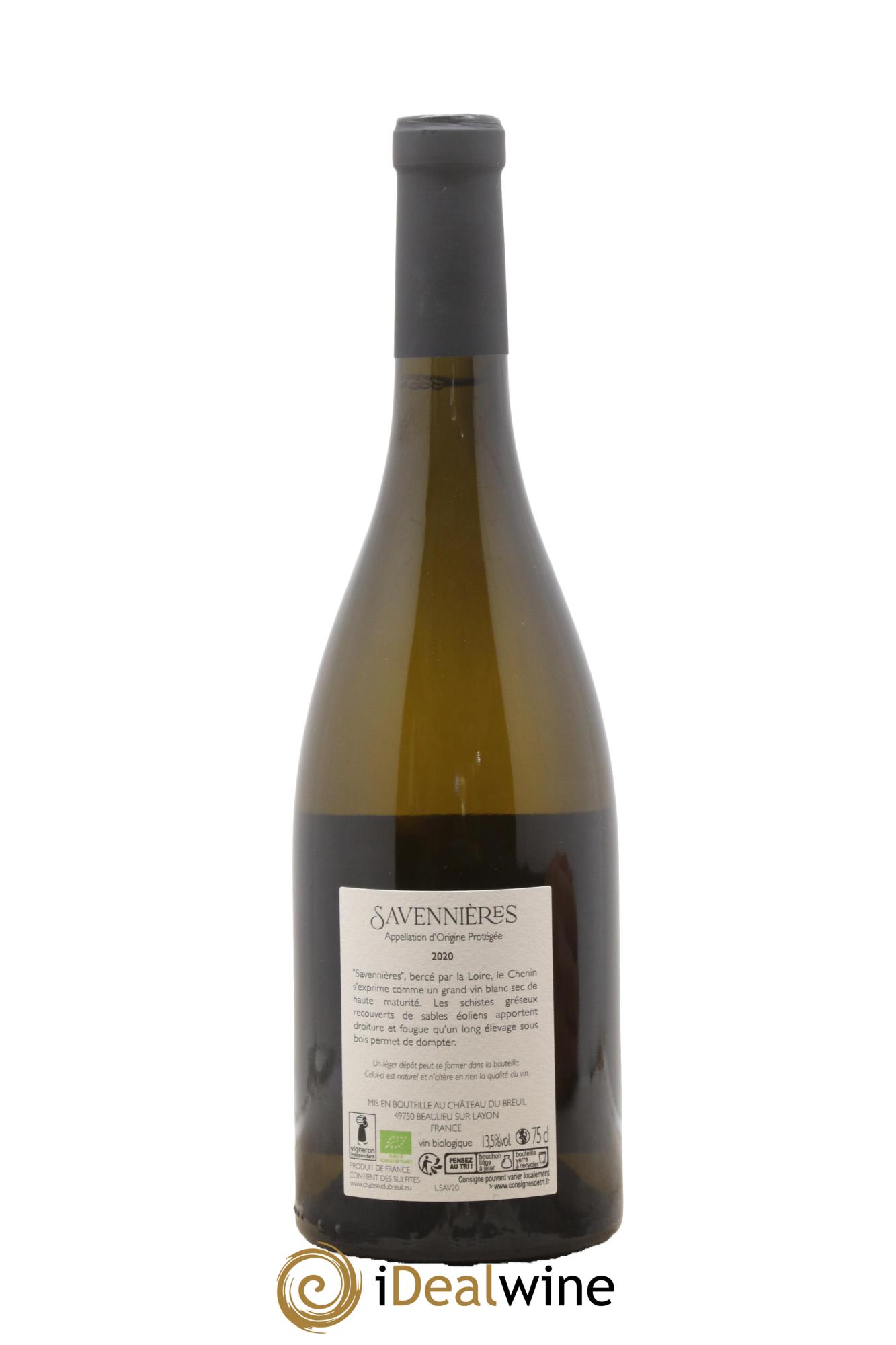 Savennières Château Du Breuil 2020 - Lot of 1 bottle - 1