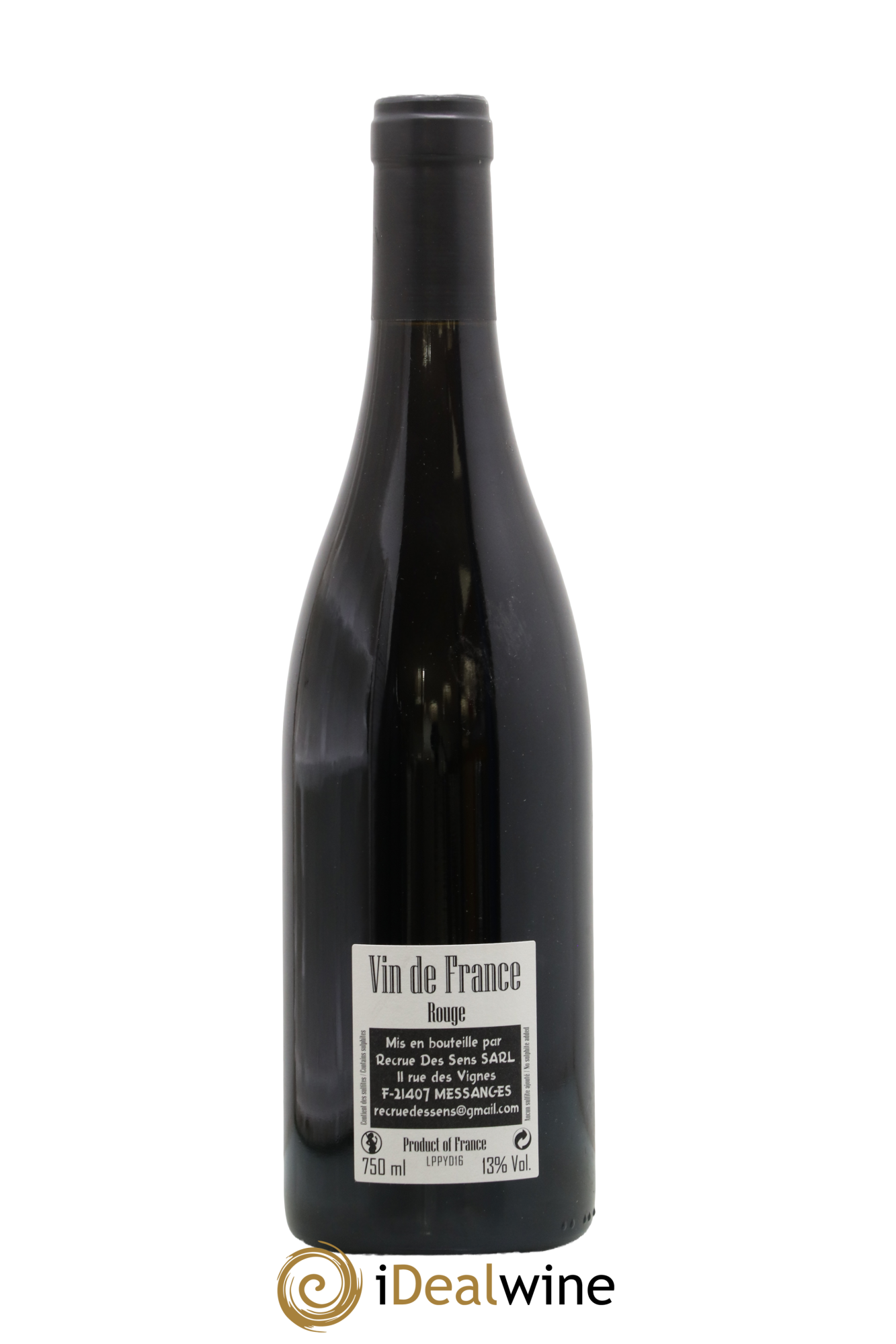 Vin de France Les 1er Ponts Yann Durieux - Recrue des Sens 2016 - Lot de 1 bouteille - 1