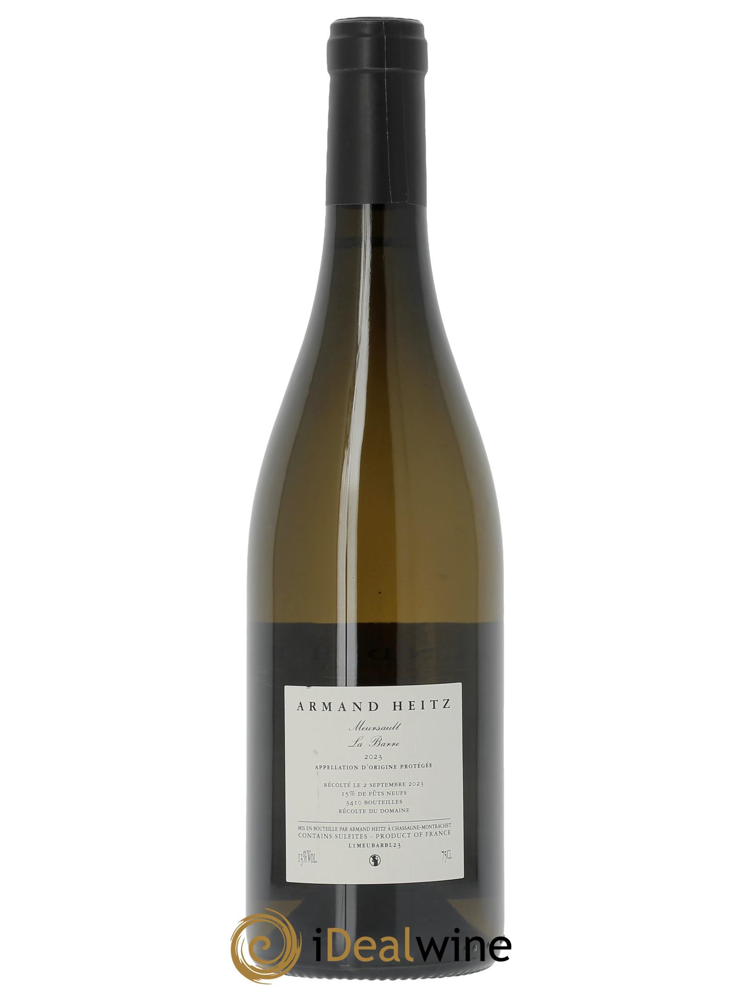 Meursault La Barre Armand Heitz  2023 - Lot of 1 bottle - 1