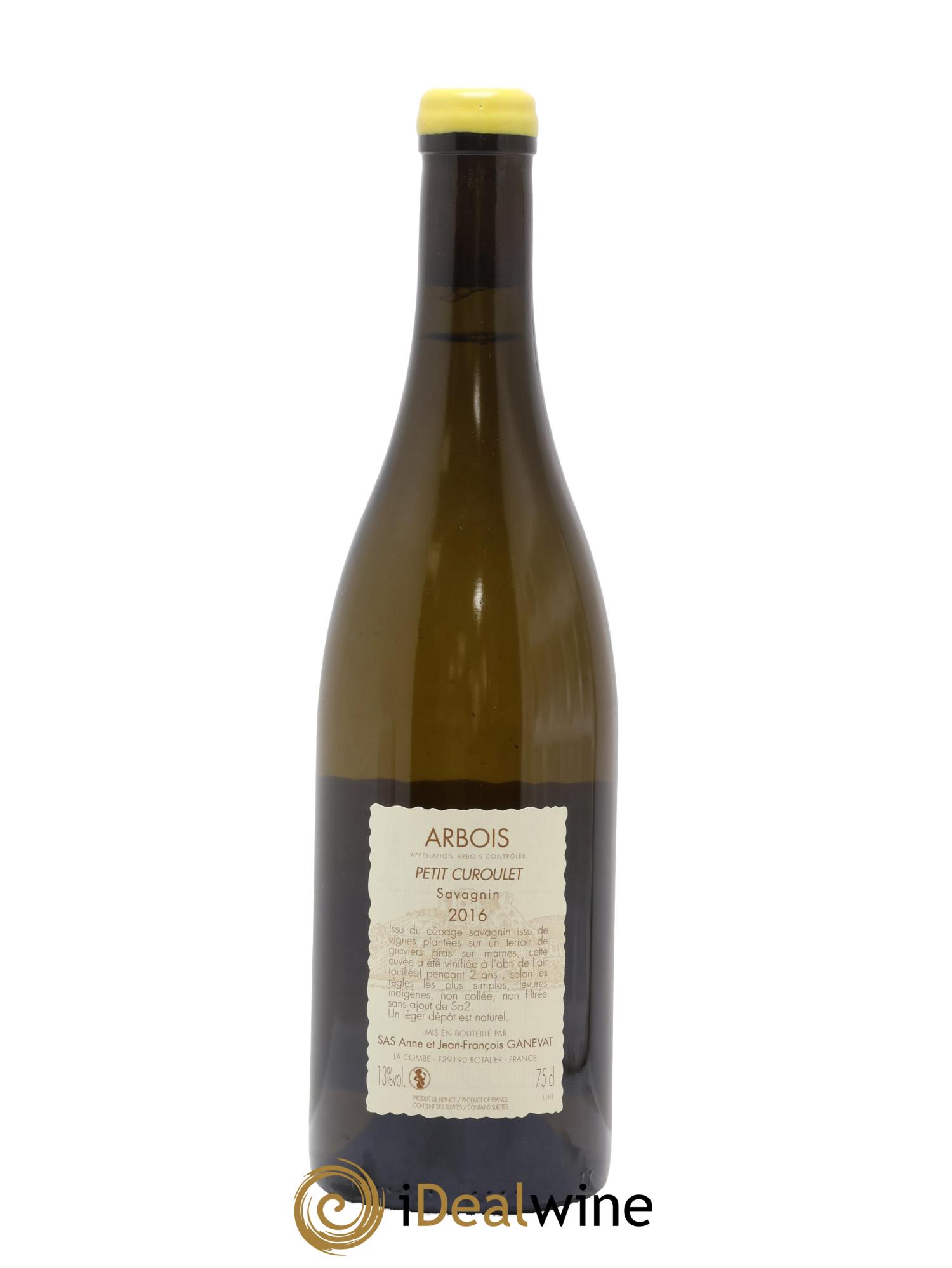 Arbois Petit Curoulet Anne et Jean François Ganevat 2016 - Lot de 1 bouteille - 1