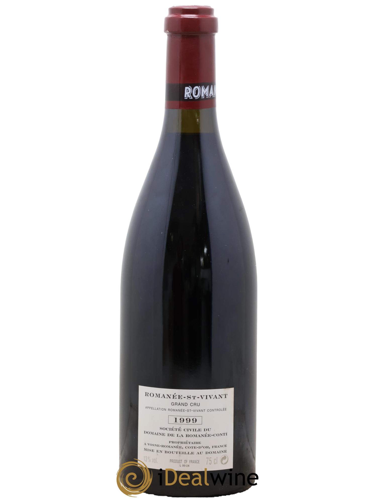Romanée-Saint-Vivant Grand Cru Domaine de la Romanée-Conti 1999 - Lotto di 1 bottiglia - 1