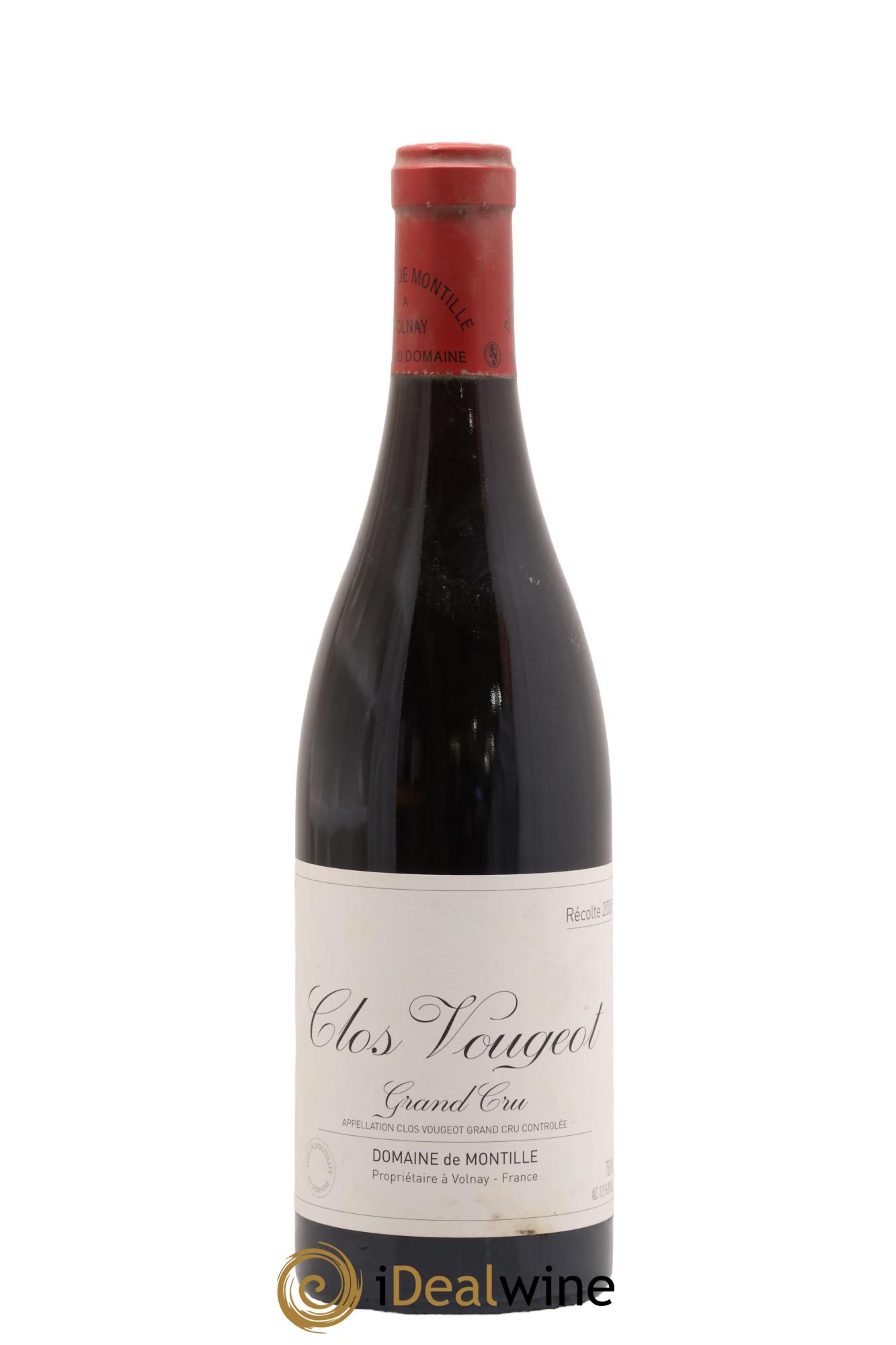 Clos de Vougeot Grand Cru De Montille (Domaine) 2008 - Posten von 1 Flasche - 0