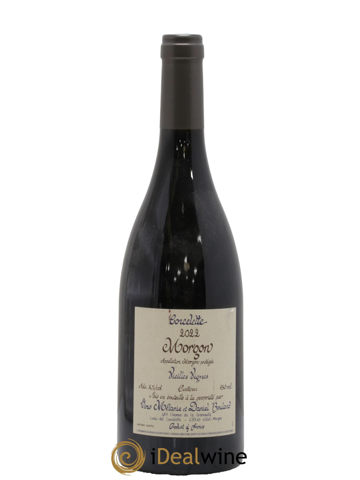 Morgon Corcelette Vieilles Vignes Cailloux Daniel Bouland (Domaine) 2022 - Lot de 1 bouteille - 0