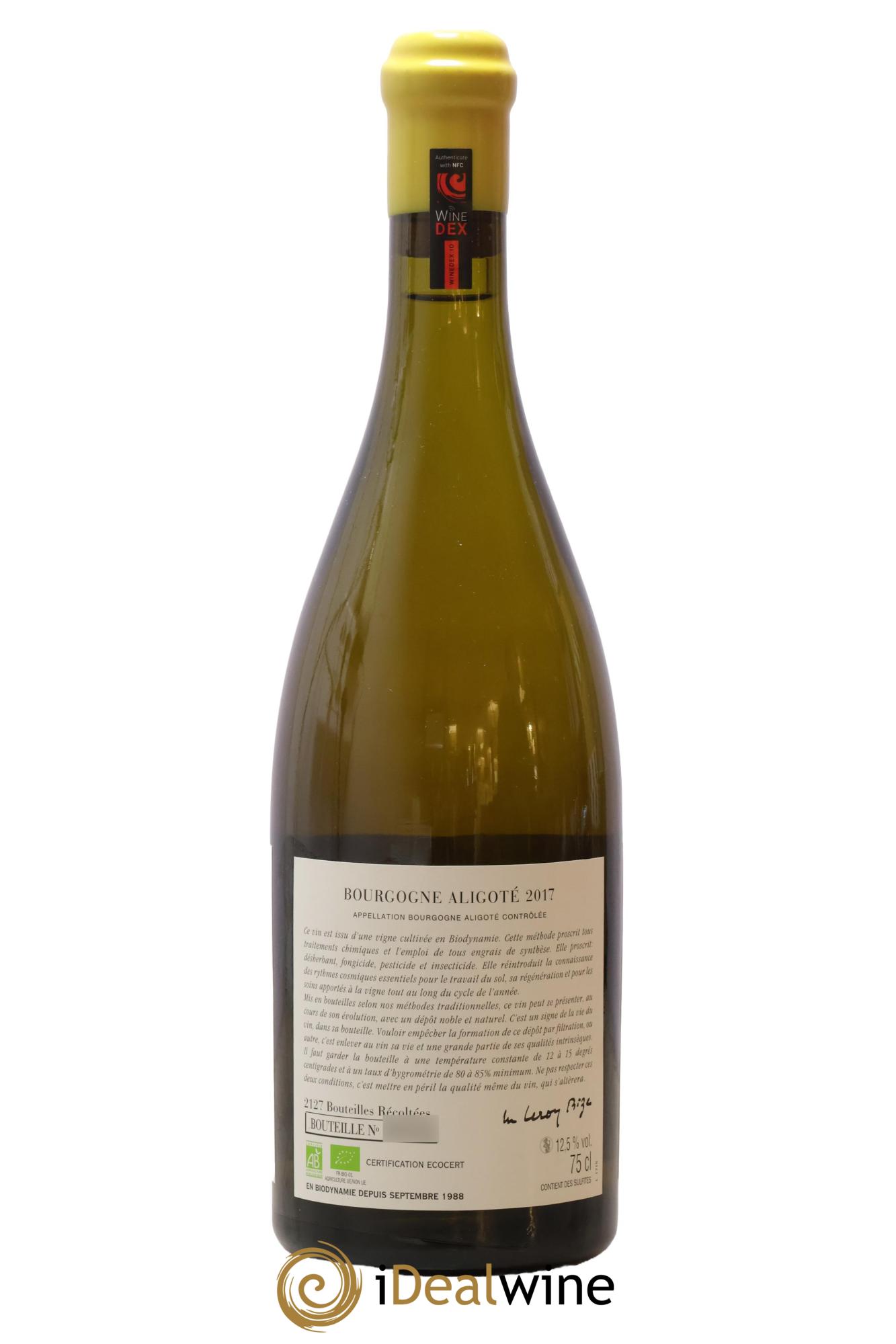 Bourgogne Aligoté Sous Chatelet d'Auvenay (Domaine) 2017 - Lot de 1 bouteille - 1