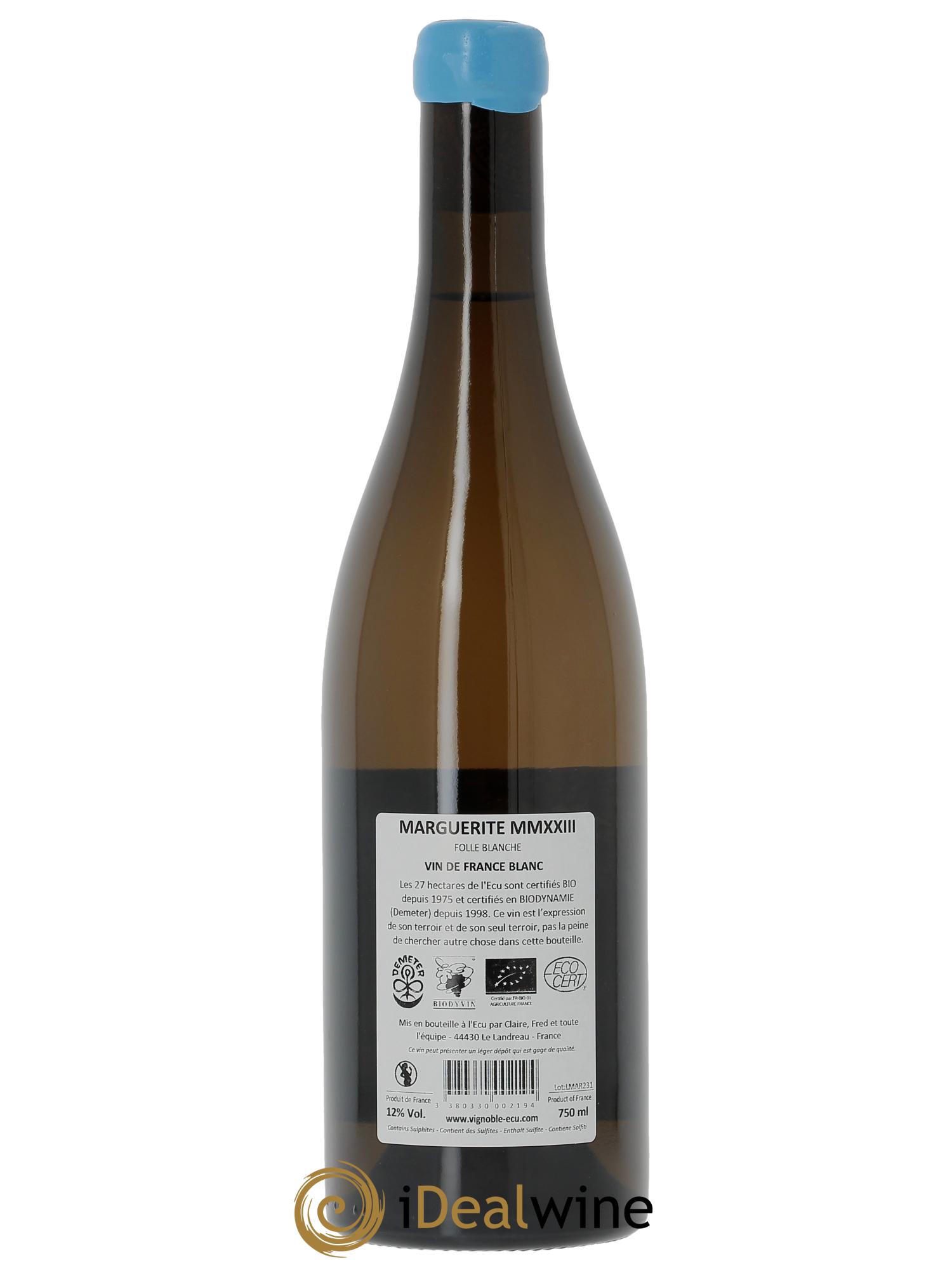 Vin de France Marguerite Domaine de L'Ecu  2023 - Posten von 1 Flasche - 1