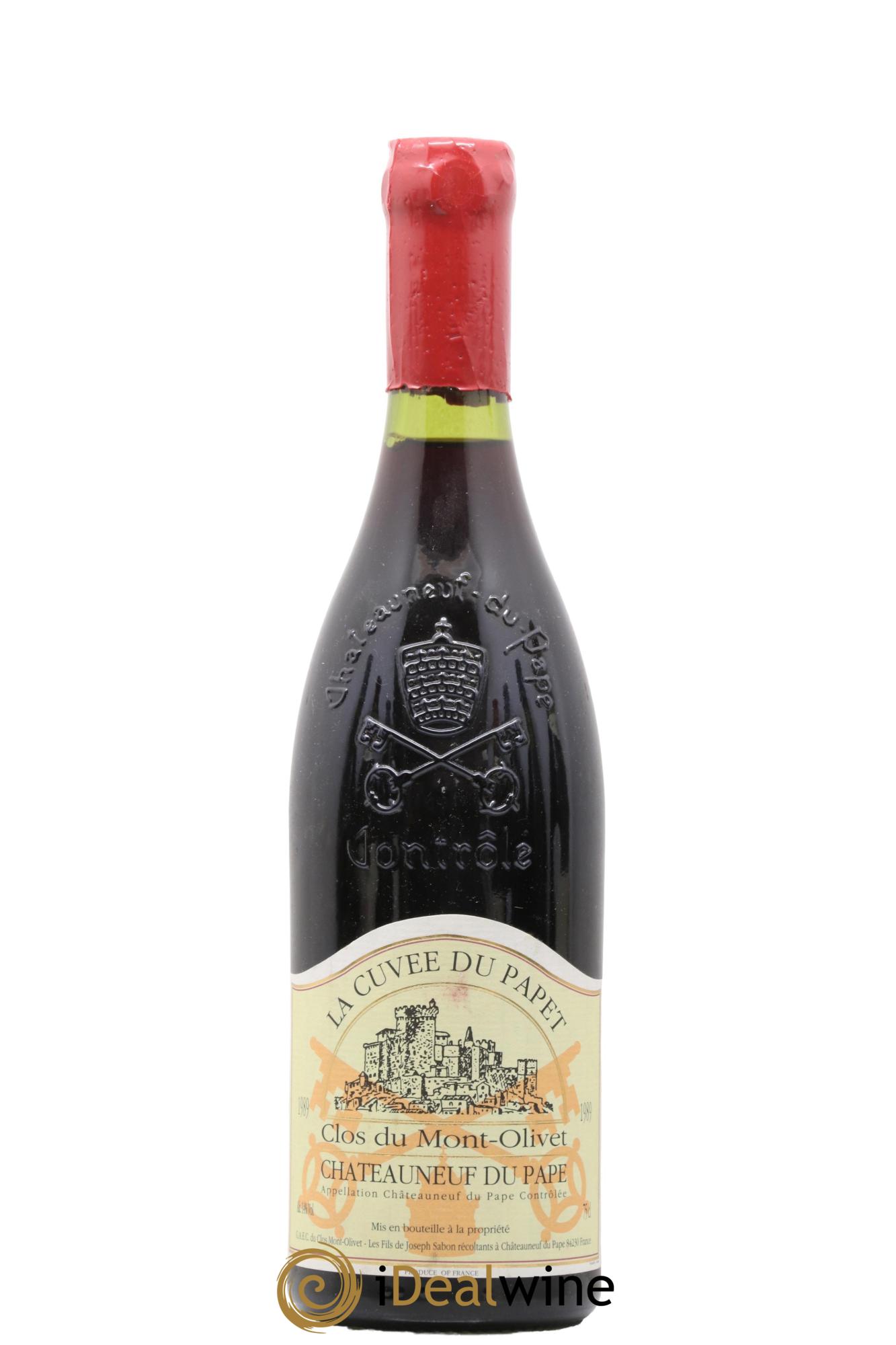 Châteauneuf-du-Pape Cuvée du Papet Clos du Mont-Olivet 1989 - Lot de 1 bouteille - 0