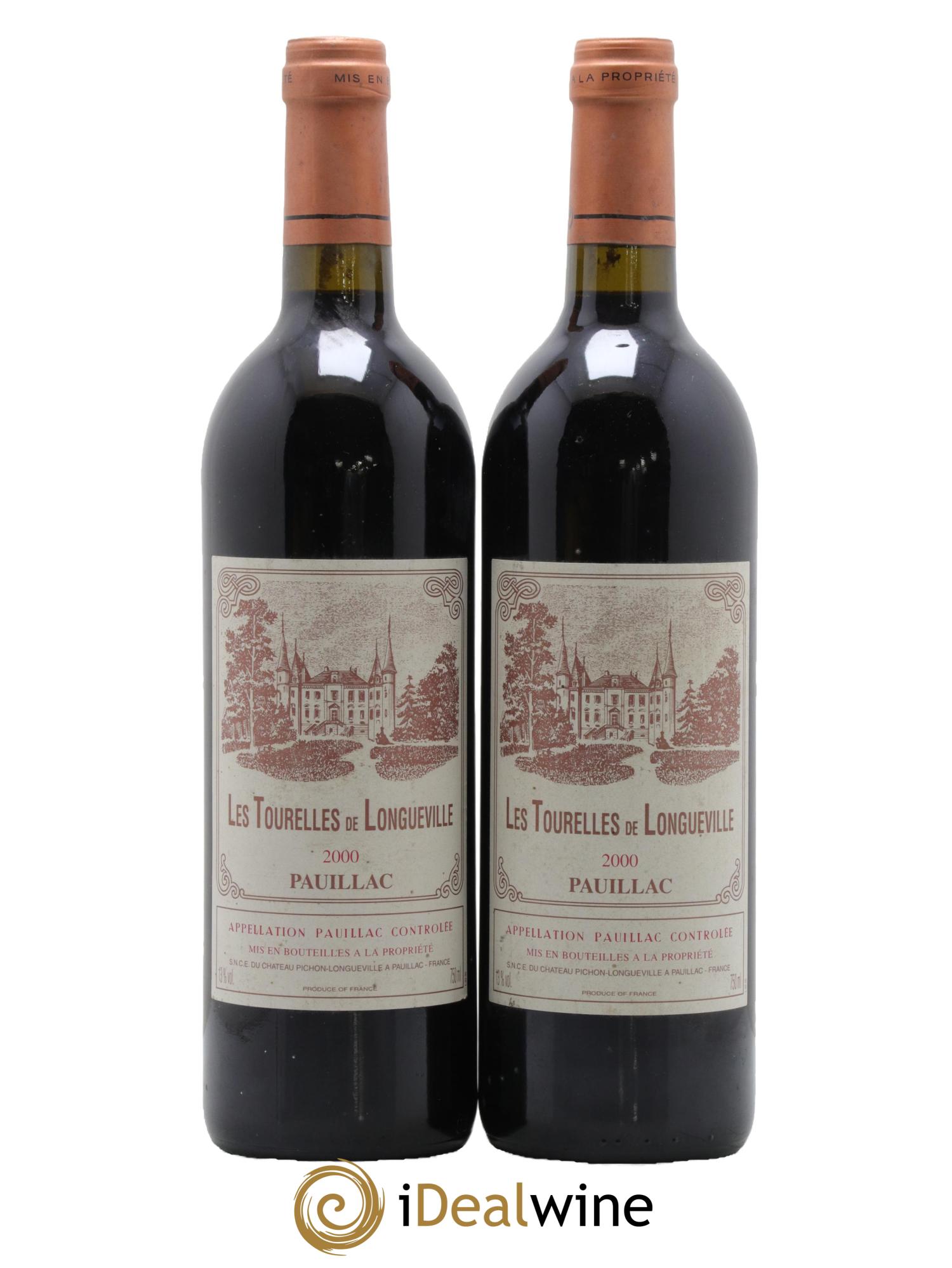 Les Tourelles de Longueville Second Vin 2000 - Lot de 2 bouteilles - 0