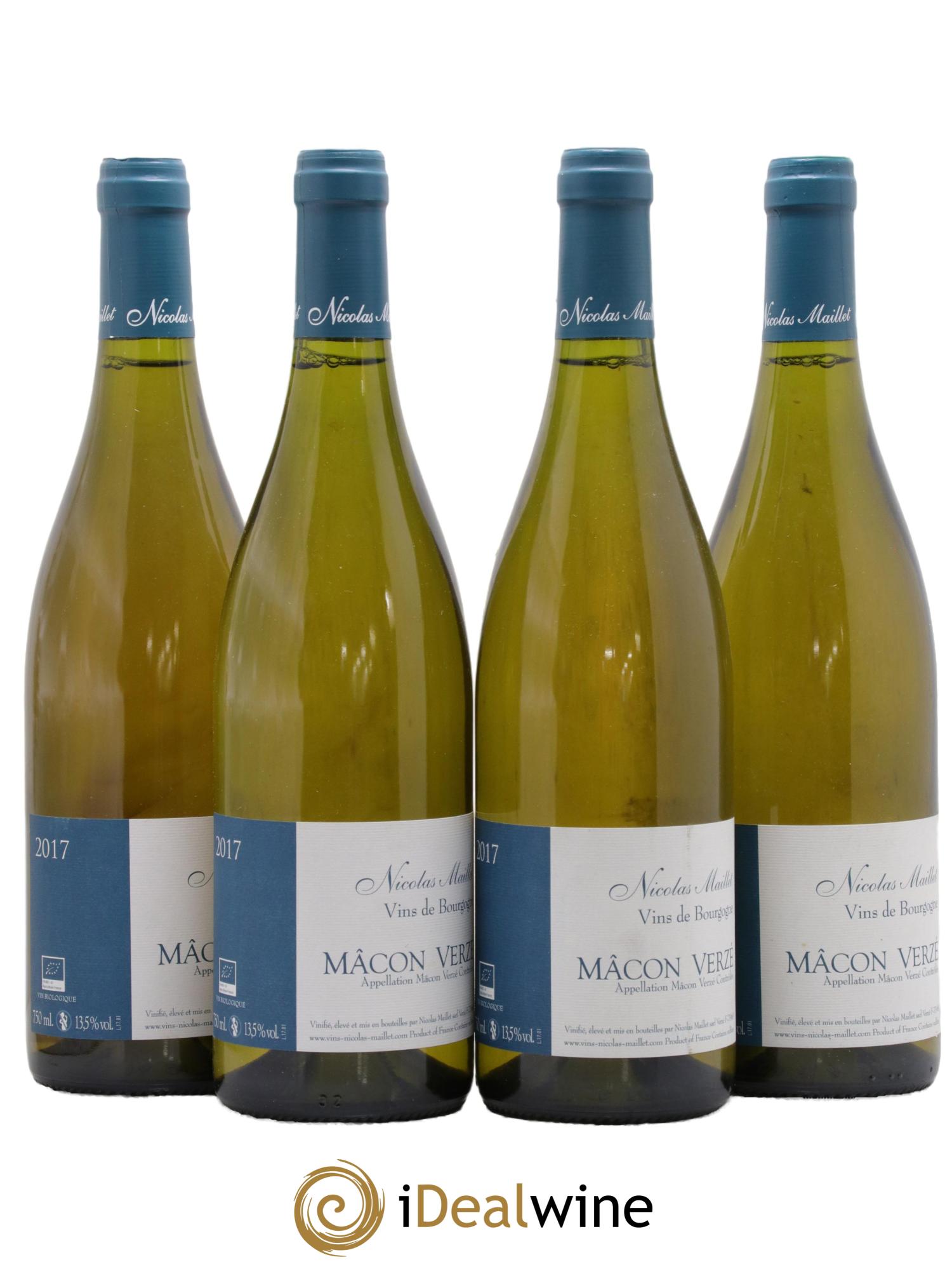 Mâcon-Verzé Nicolas Maillet 2017 - Posten von 4 Flaschen - 0