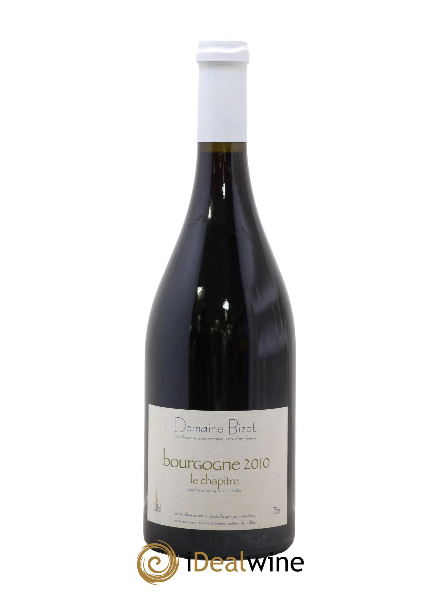 Bourgogne Le Chapitre Bizot (Domaine) 2010 - Lot of 1 bottle - 0