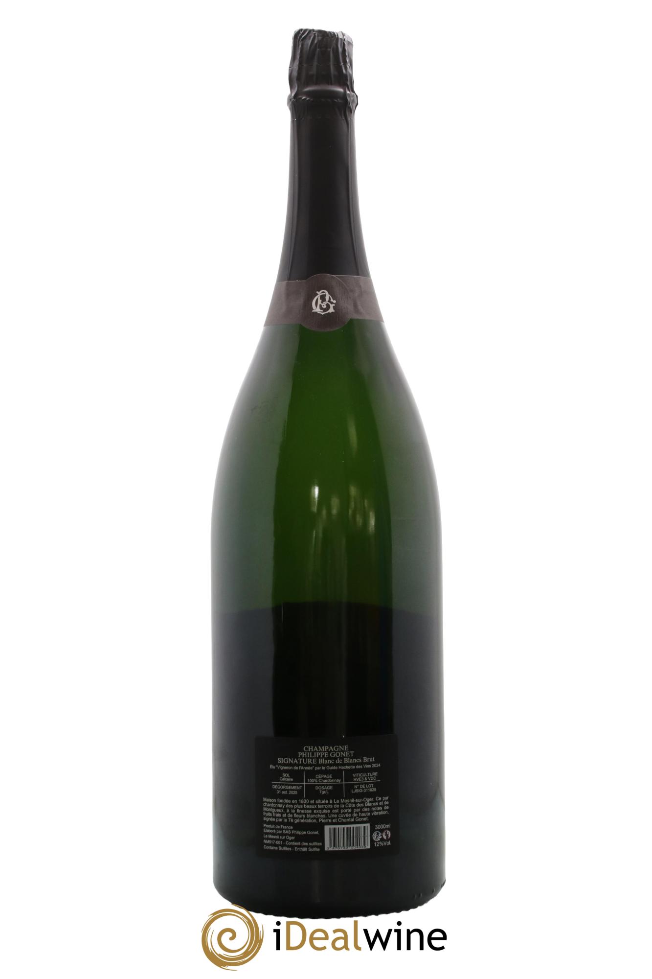 Signature Blanc de Blancs Brut Philippe Gonet - Lot de 1 double magnum - 1