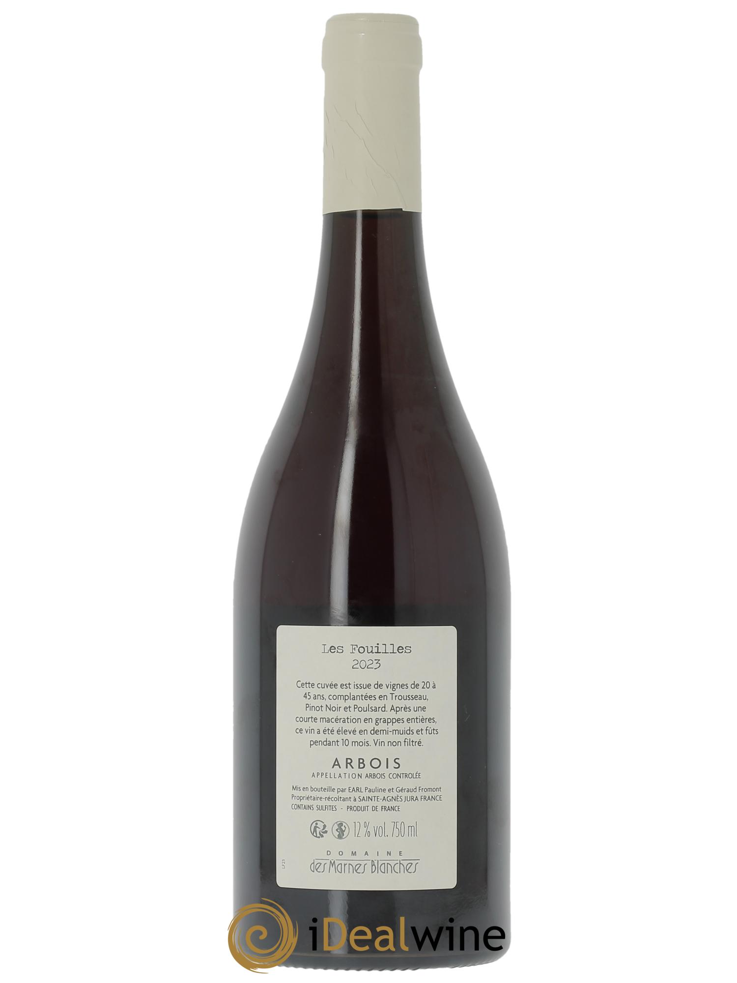 Arbois Les Fouilles Chardonnay Marnes Blanches (Domaine des) 2023 - Lot de 1 bouteille - 1