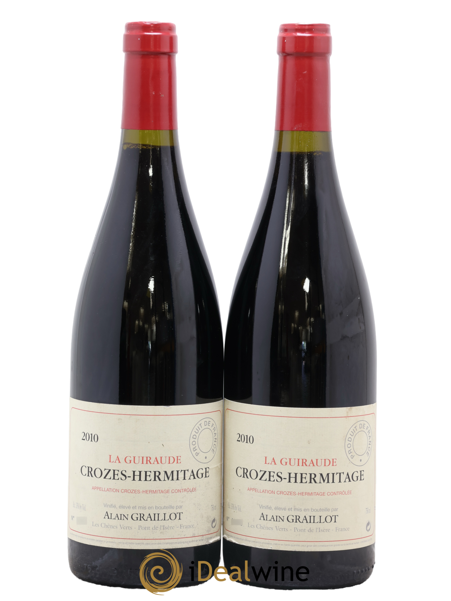 Crozes-Hermitage La Guiraude Domaine Graillot 2010 - Lot de 2 bouteilles - 0
