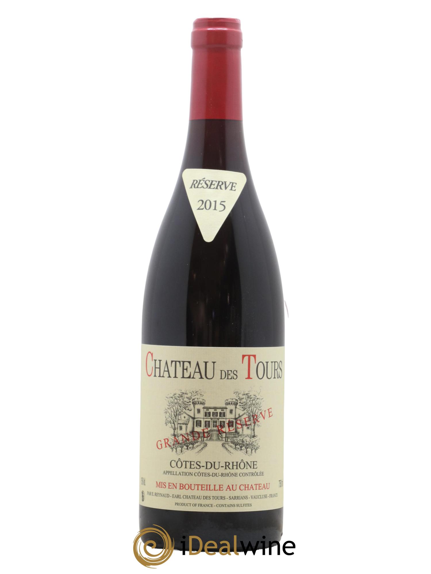 Côtes-du-Rhône Château des Tours Grande Réserve Emmanuel Reynaud 2015 - Lot de 1 bouteille - 0