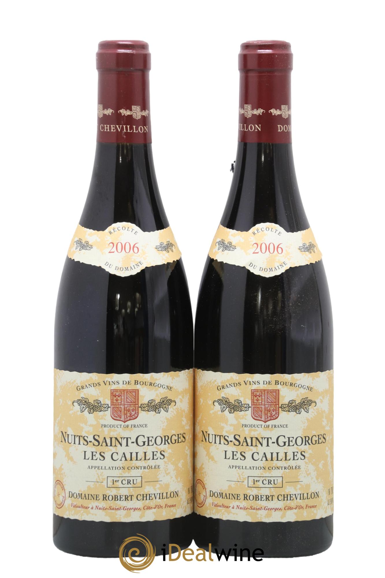 Nuits-Saint-Georges 1er Cru Les Cailles Robert Chevillon 2006 - Lot de 2 bouteilles - 0