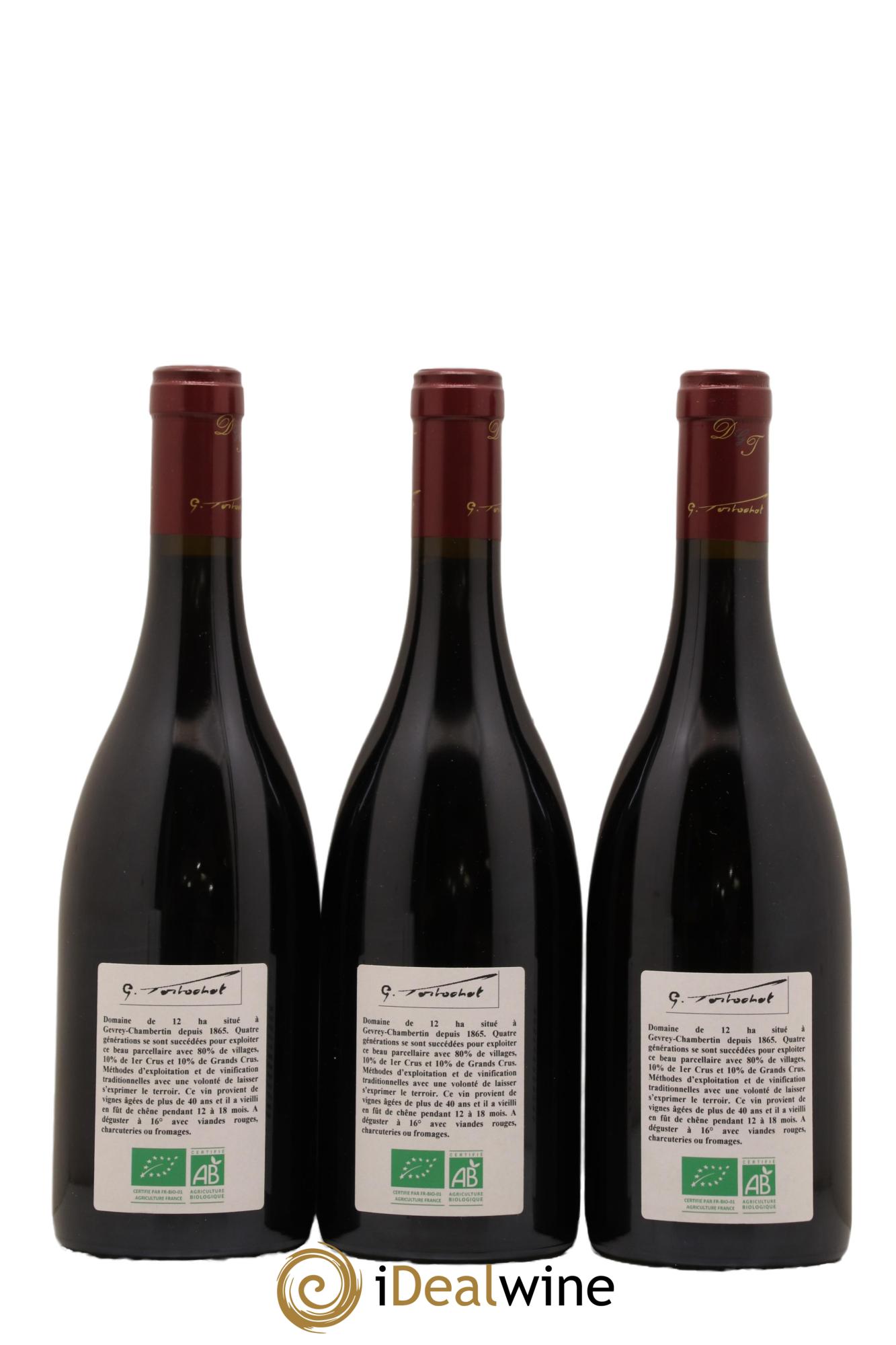 Clos de Vougeot Grand Cru Tortochot (Domaine) 2020 - Lot de 3 bouteilles - 1