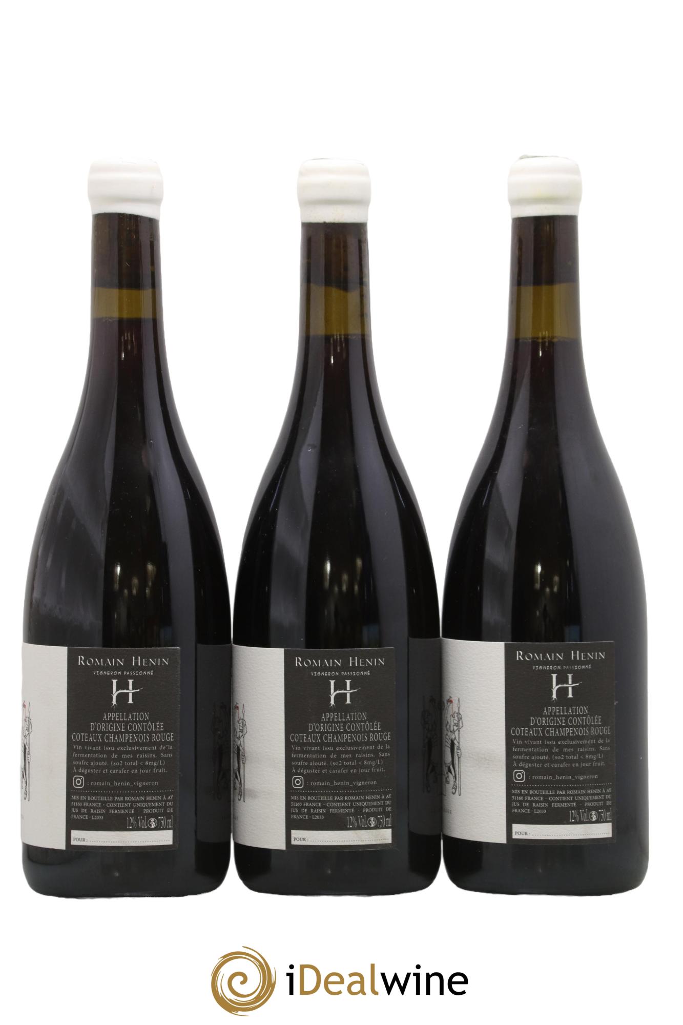 Coteaux Champaenois MPQR Romain Henin 2019 - Lot de 3 bouteilles - 1
