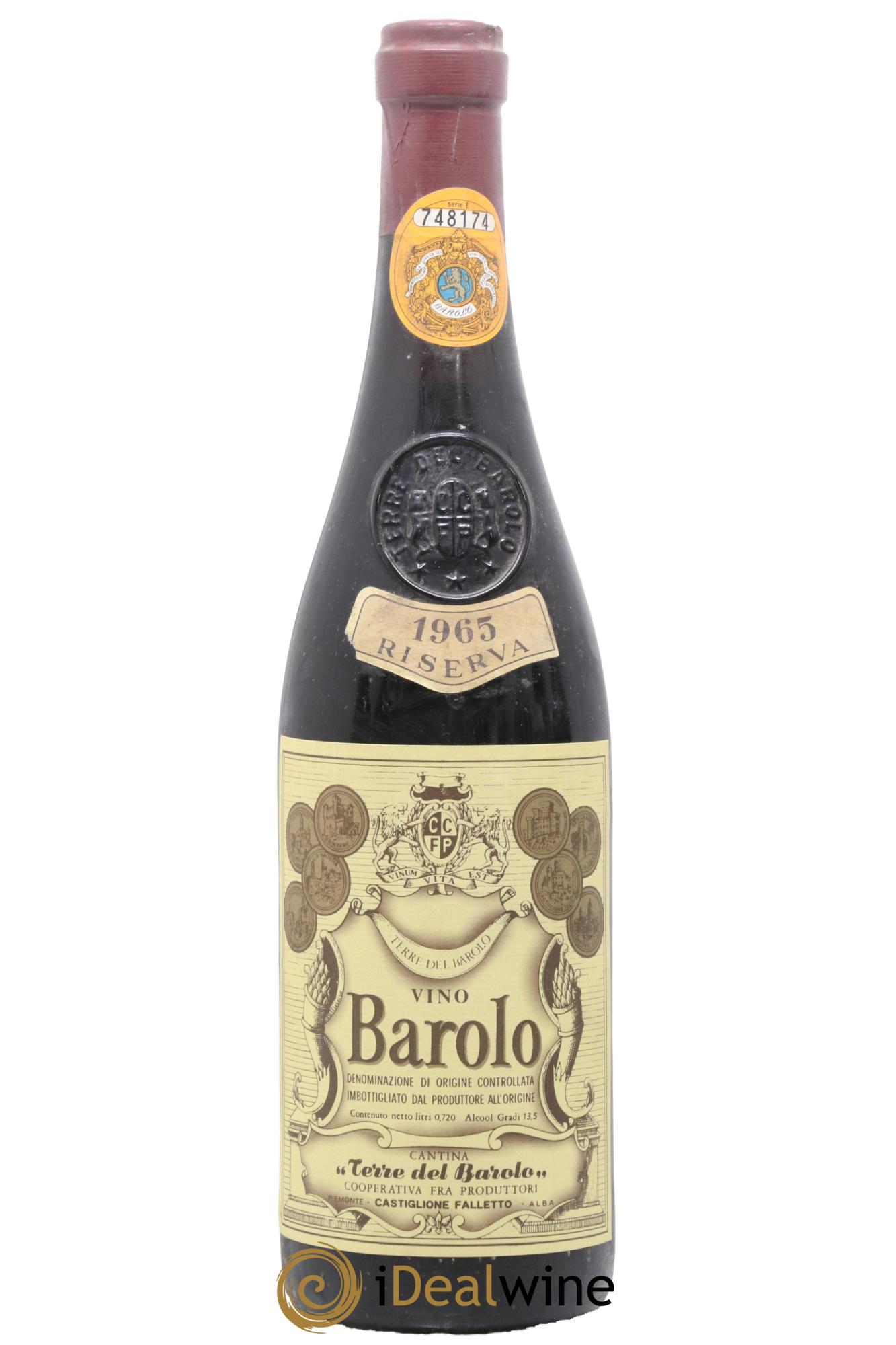 Barolo DOCG Terre Del Barolo Riserva 1965 - Posten von 1 Flasche - 0