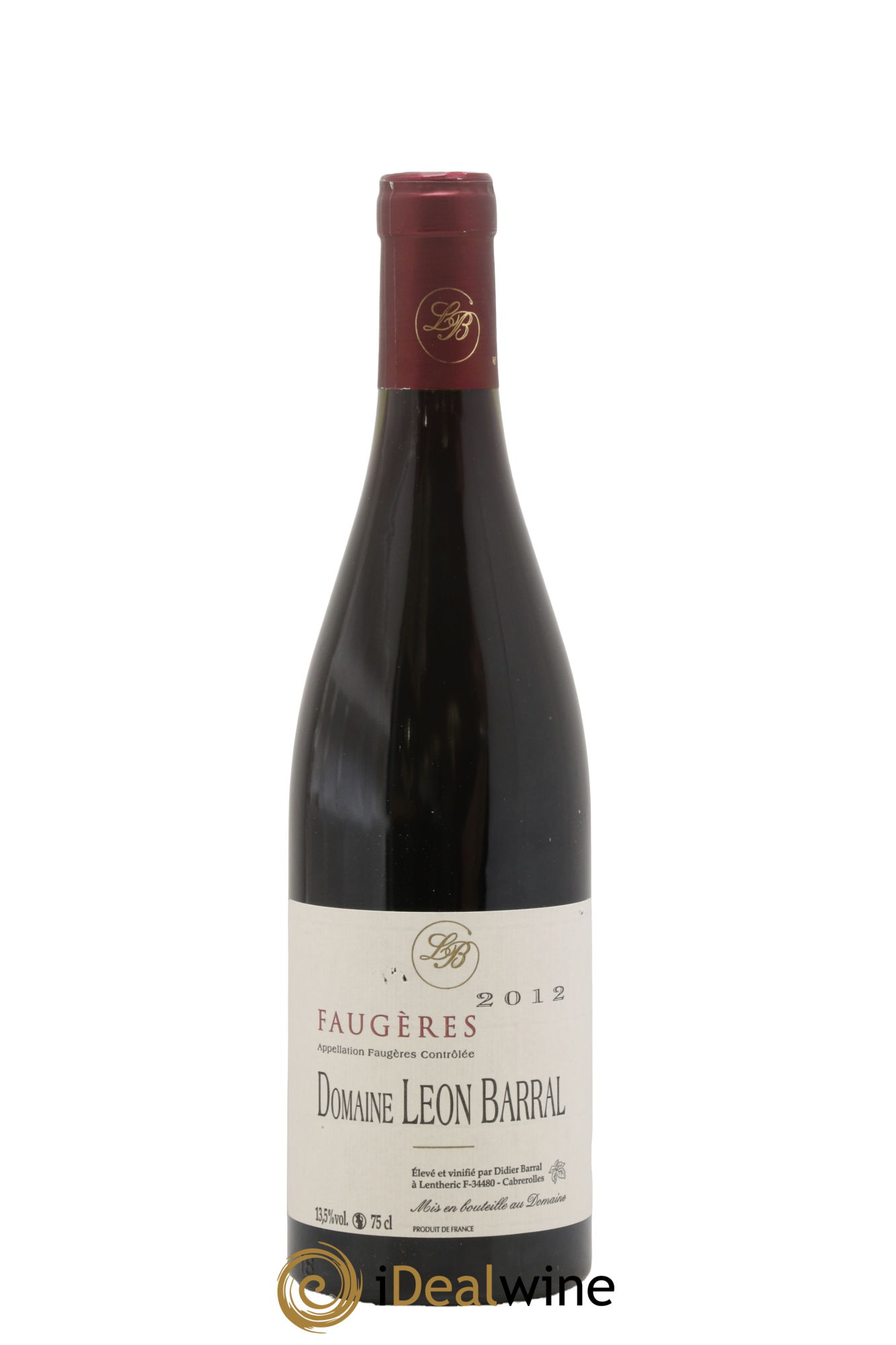 Faugères Domaine Léon Barral 2012 - Lot of 1 bottle - 0