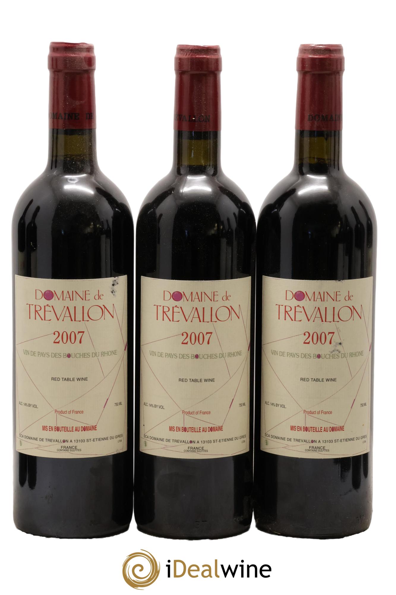 VDP Bouches du Rhône Trévallon (Domaine de) Eloi Dürrbach 2007 - Posten von 6 Flaschen - 1