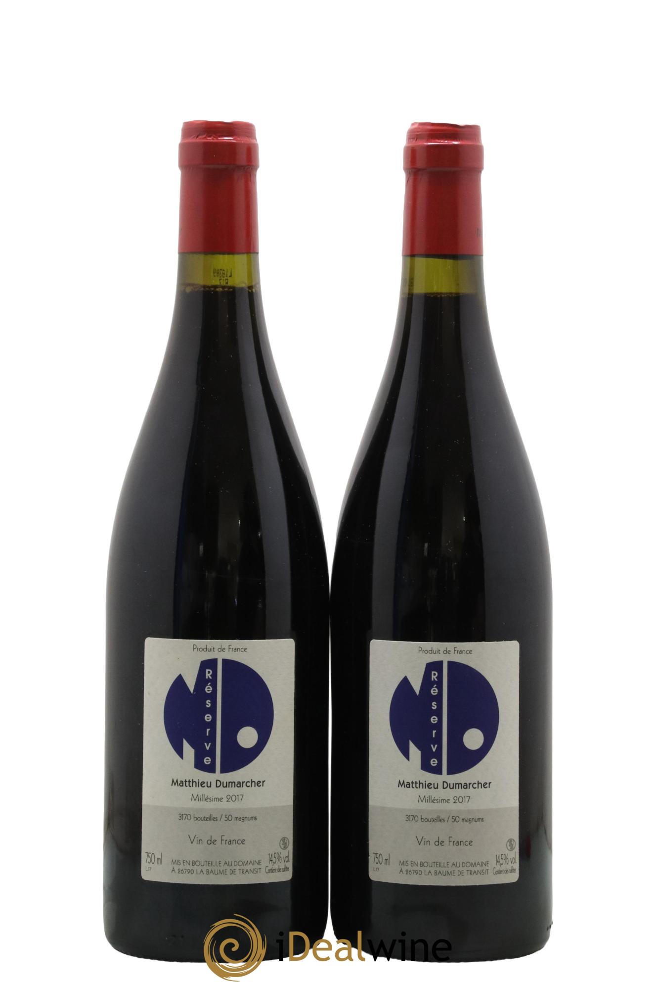 Vin de France Réserve Matthieu Dumarcher 2017 - Lot de 2 bouteilles - 0