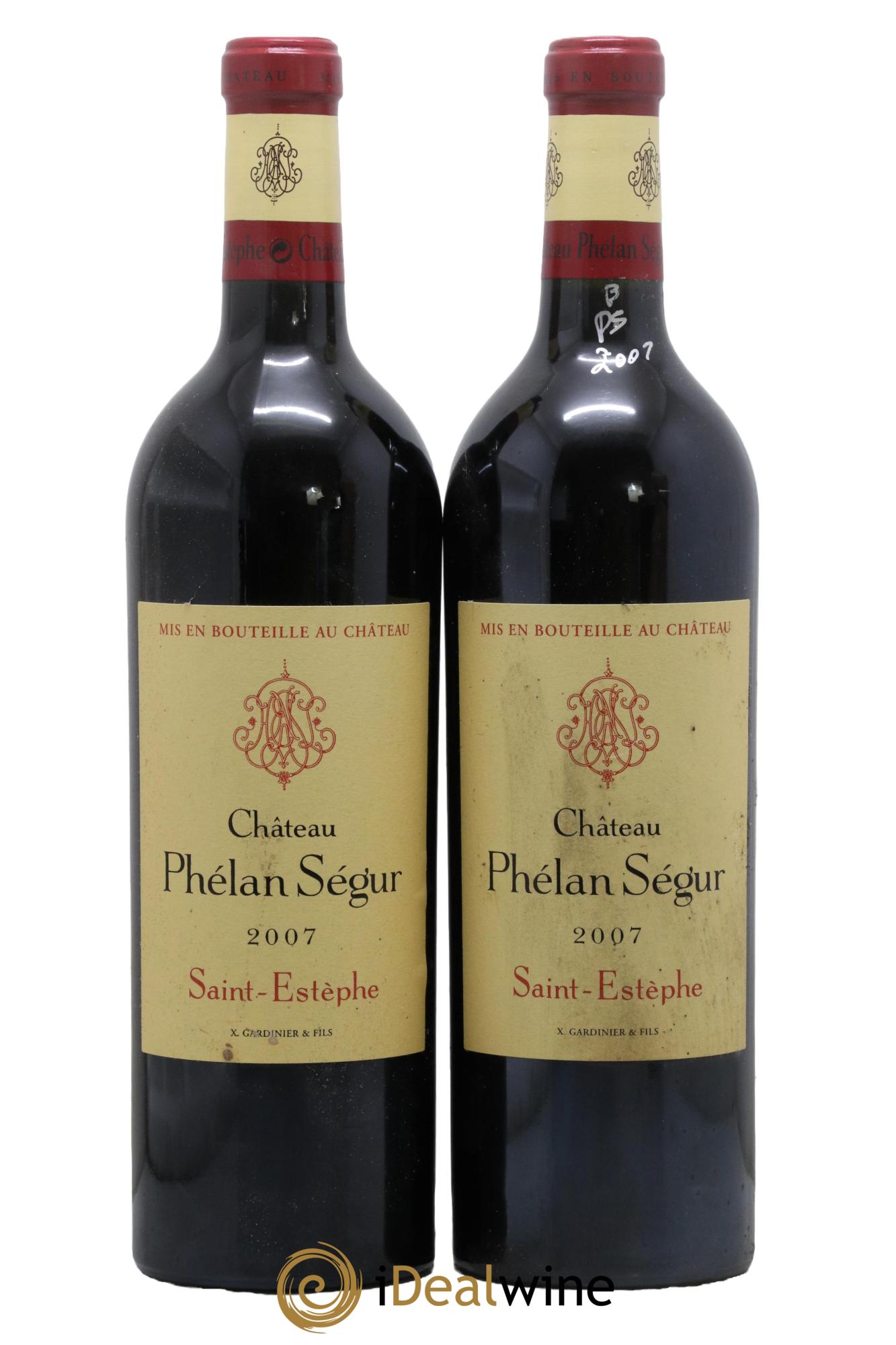 Château Phélan Ségur 2007 - Lot of 2 bottles - 0