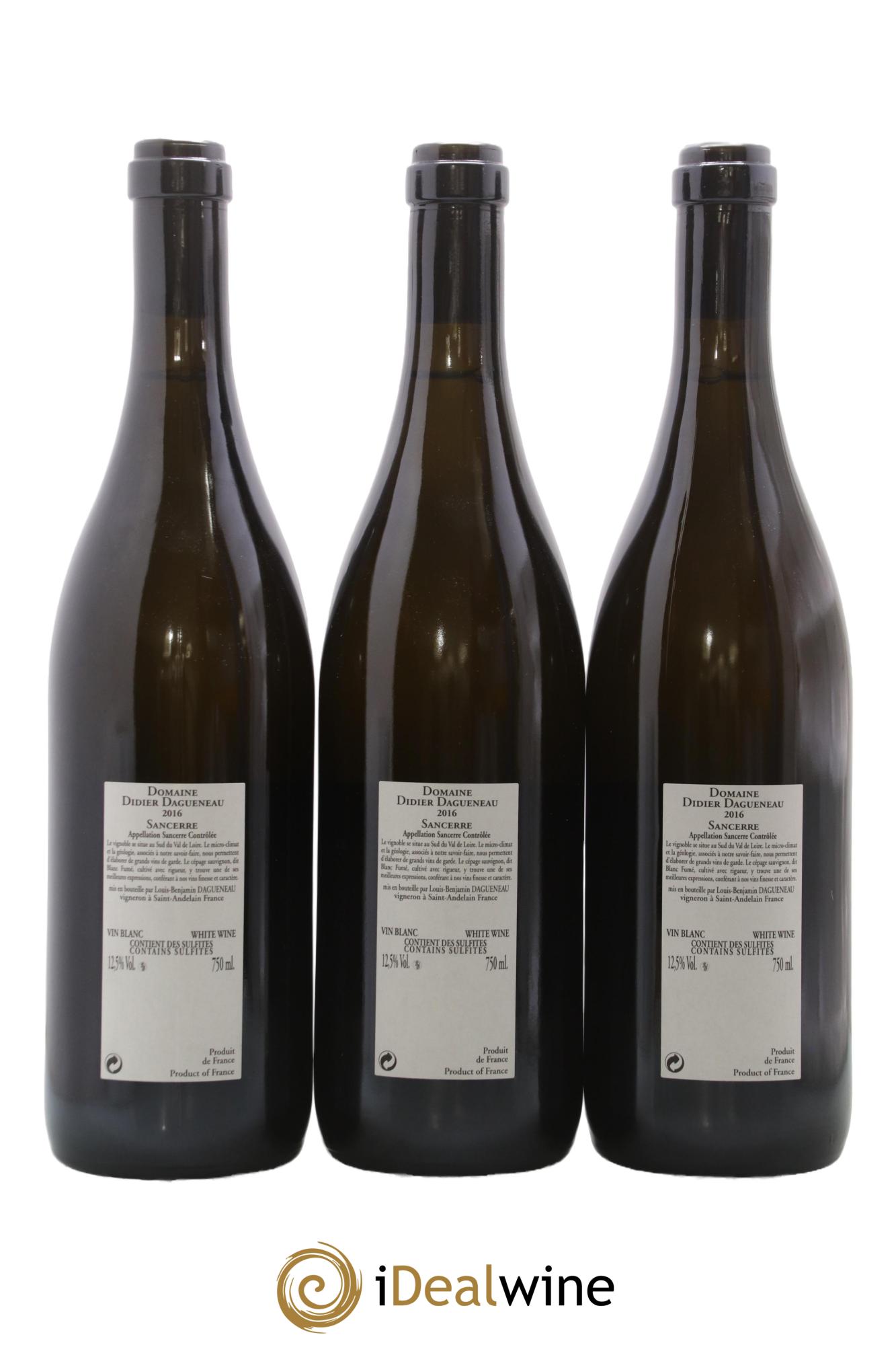 Sancerre En Chailloux Dagueneau 2016 - Lotto di 3 bottiglie - 1