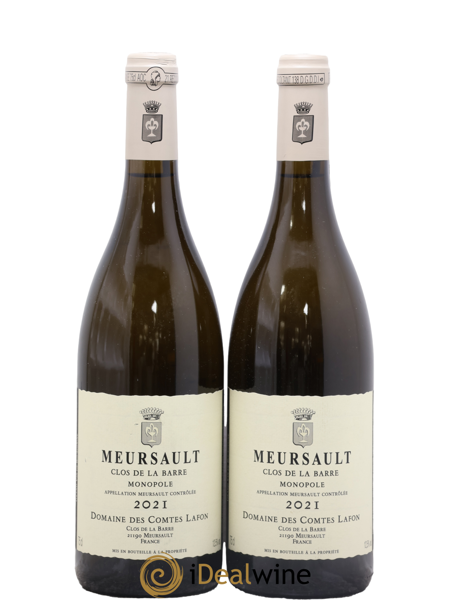 Meursault Clos de la Barre Comtes Lafon (Domaine des) 2021 - Posten von 2 Flaschen - 0