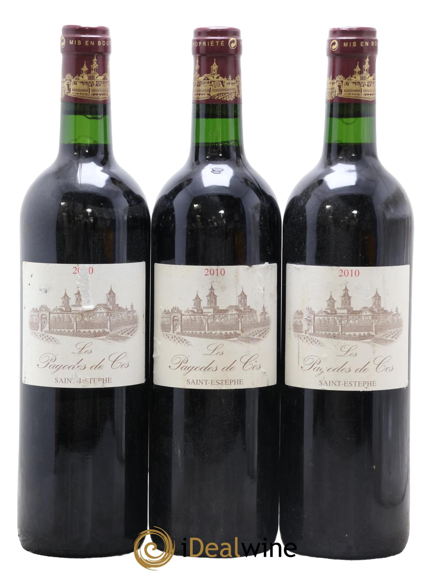 Les Pagodes de Cos Second Vin 2010 - Lot de 3 bouteilles - 0