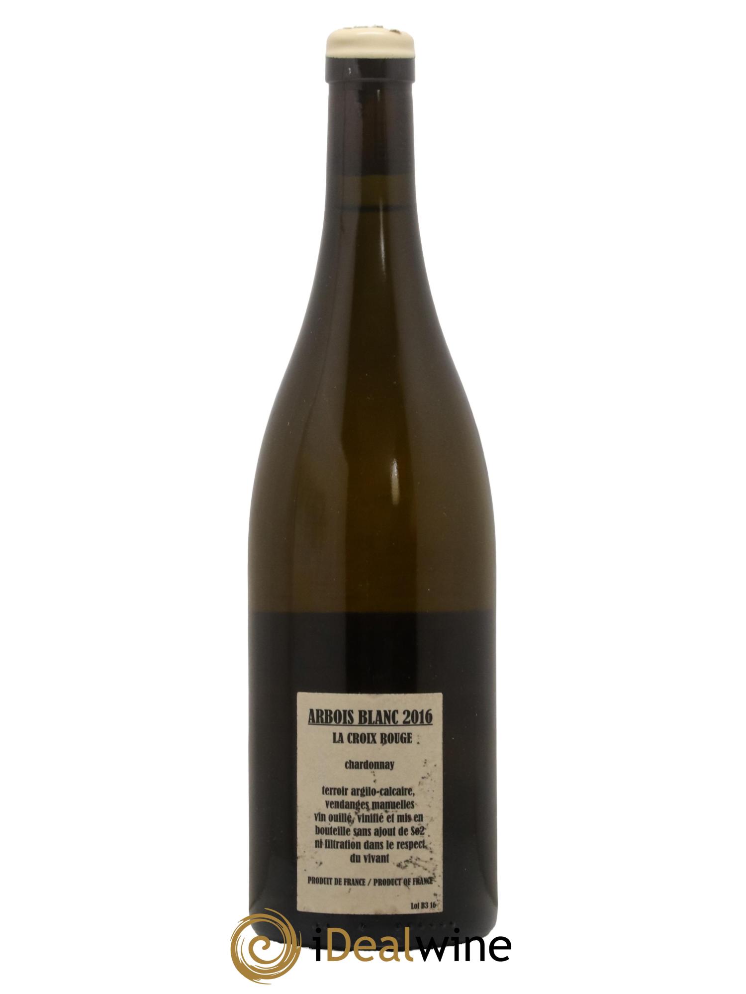 Arbois Chardonnay La Croix Rouge Adeline Houillon & Renaud Bruyère 2016 - Lot de 1 bouteille - 1