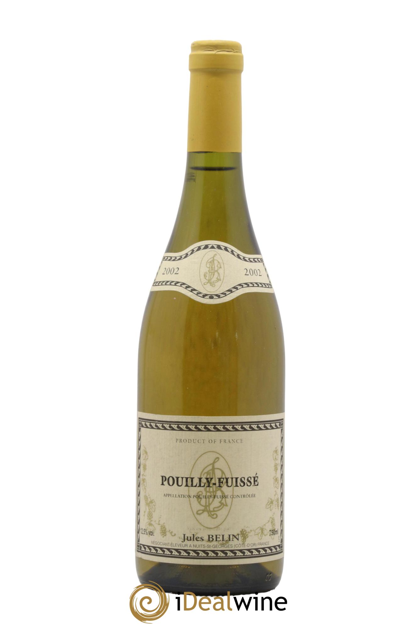 Pouilly-Fuissé Jules Belin 2002 - Lot de 1 bouteille - 0