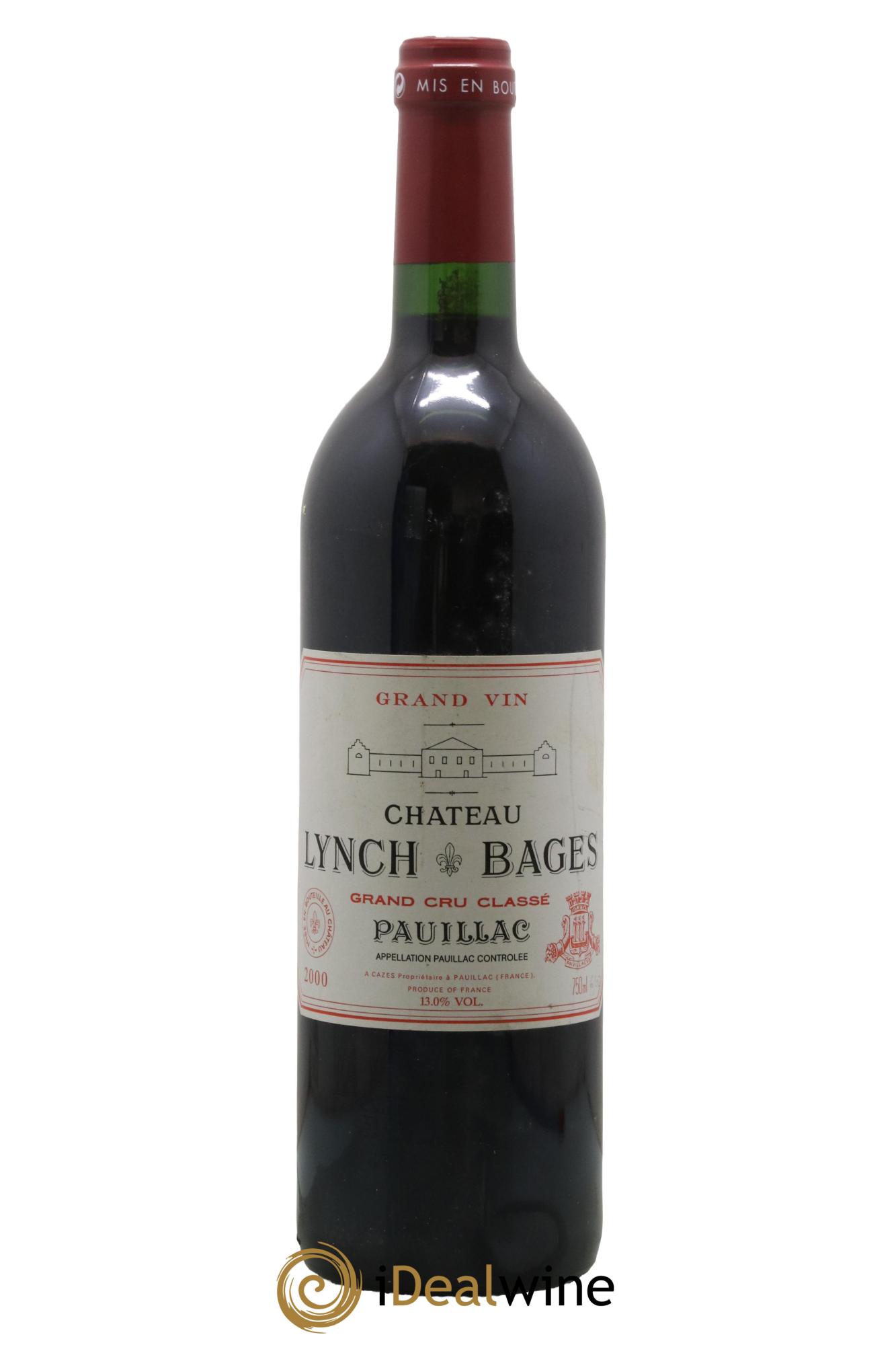 Château Lynch Bages 5ème Grand Cru Classé 2000 - Lot de 1 bouteille - 0