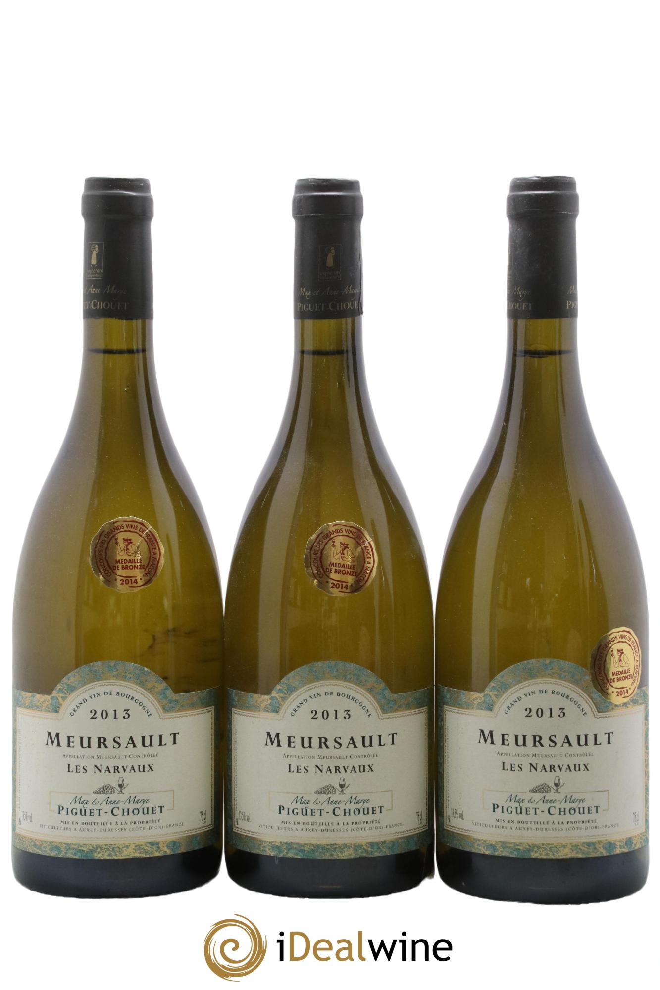 Meursault Les Narvaux Piguet-Chouet 2013 - Lot de 3 bouteilles - 0