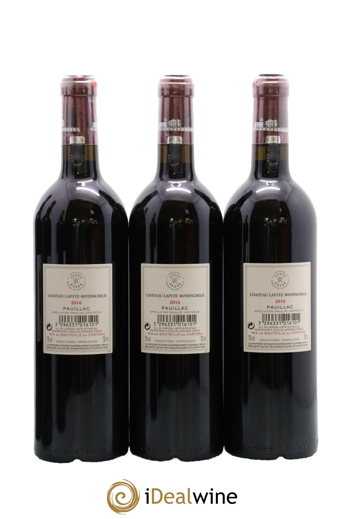 Château Lafite Rothschild 1er Grand Cru Classé 2016 - Posten von 6 Flaschen - 2