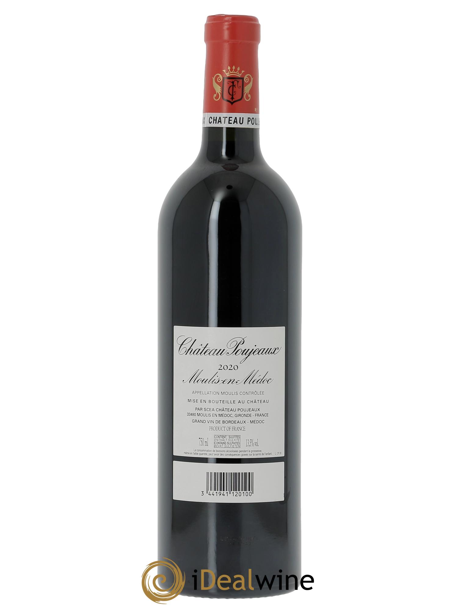 Château Poujeaux 2020 - Lotto di 1 bottiglia - 1