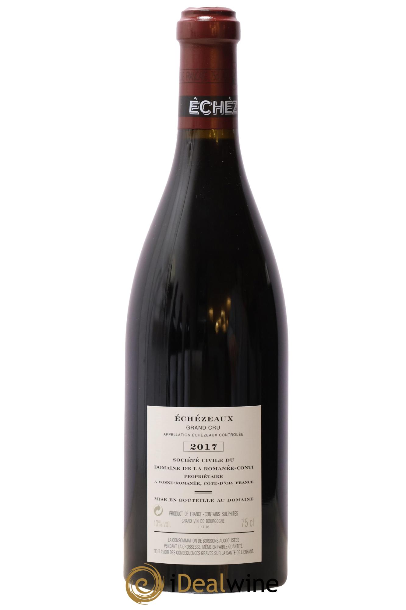 Echezeaux Grand Cru Domaine de la Romanée-Conti 2017 - Lot of 1 bottle - 1