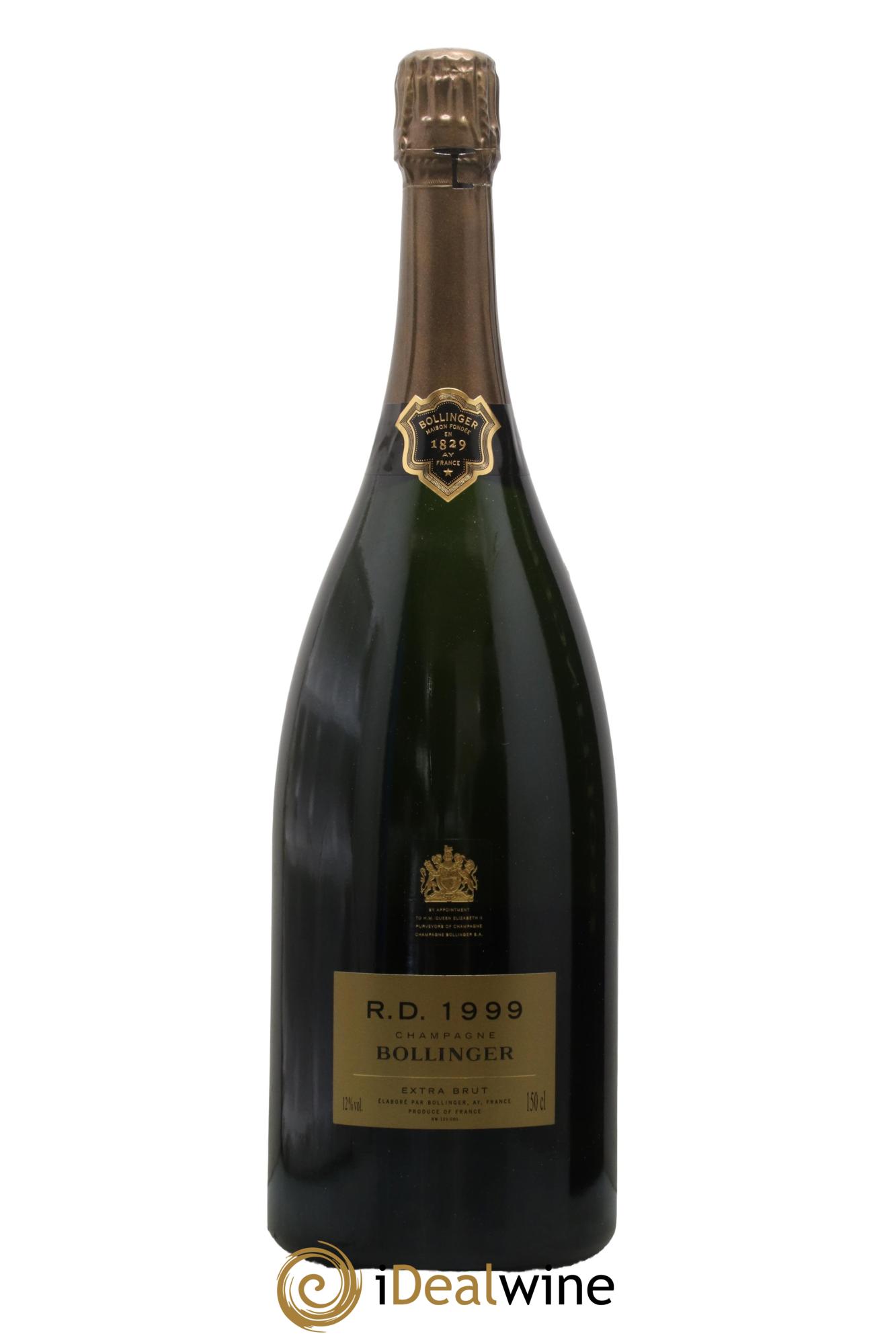 R.D. Extra-Brut Bollinger 1999 - Lot de 1 magnum - 1