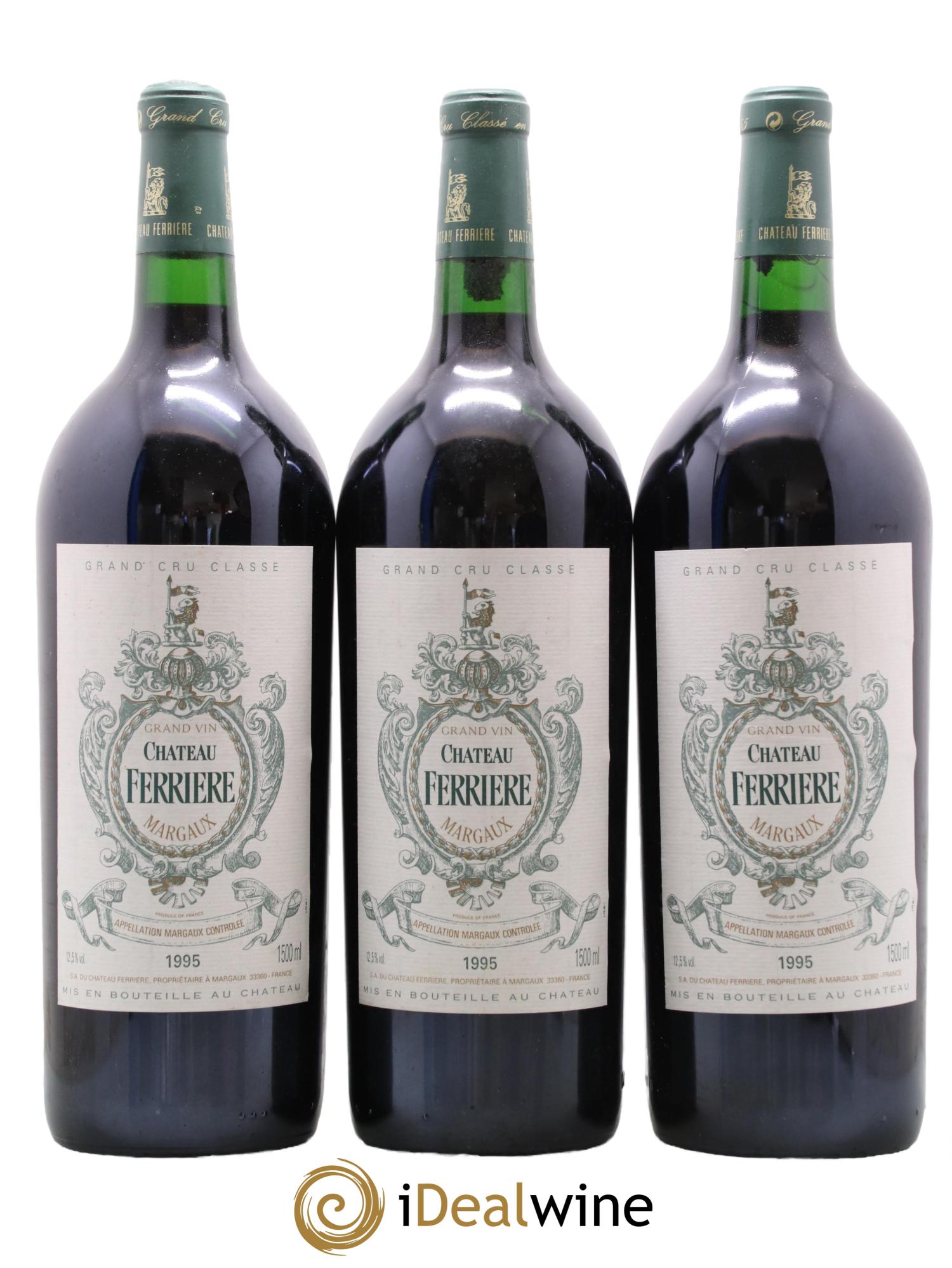 Château Ferrière 3ème Grand Cru Classé 1995 - Lot de 6 magnums - 2