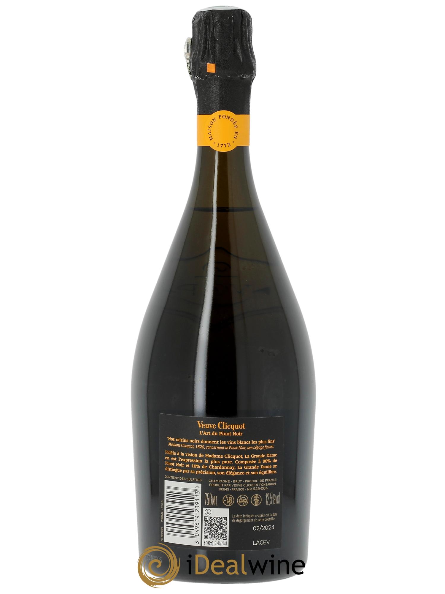 La Grande Dame Veuve Clicquot 2018 - Lot of 1 bottle - 2